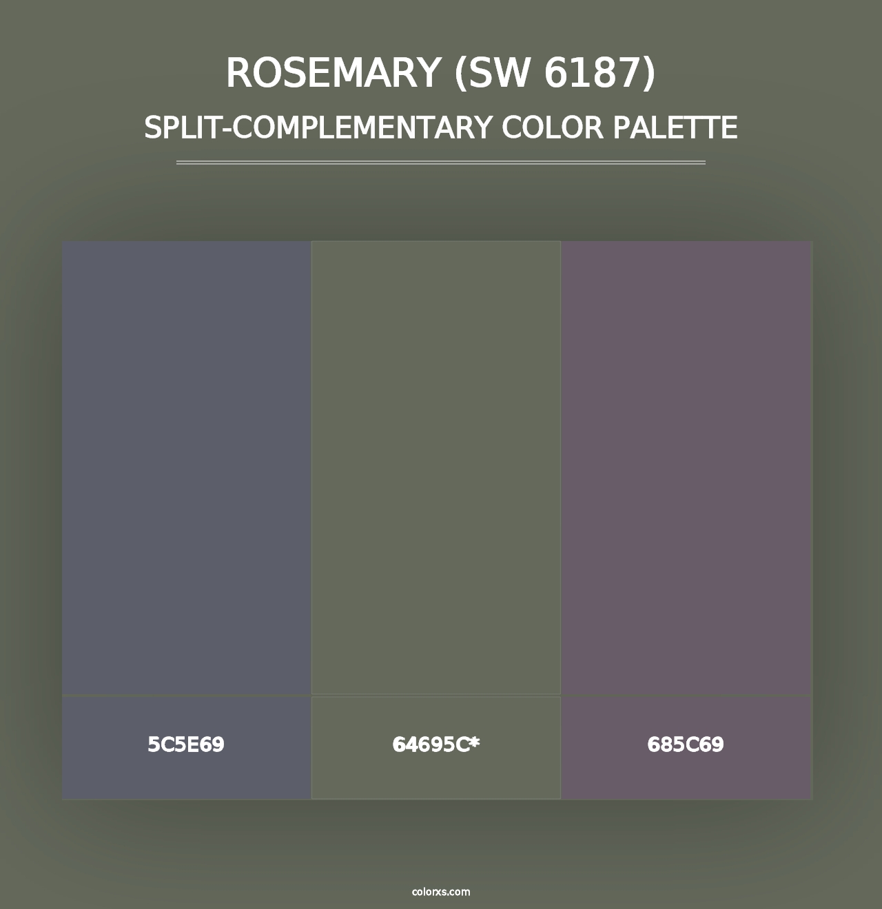 Rosemary (SW 6187) - Split-Complementary Color Palette