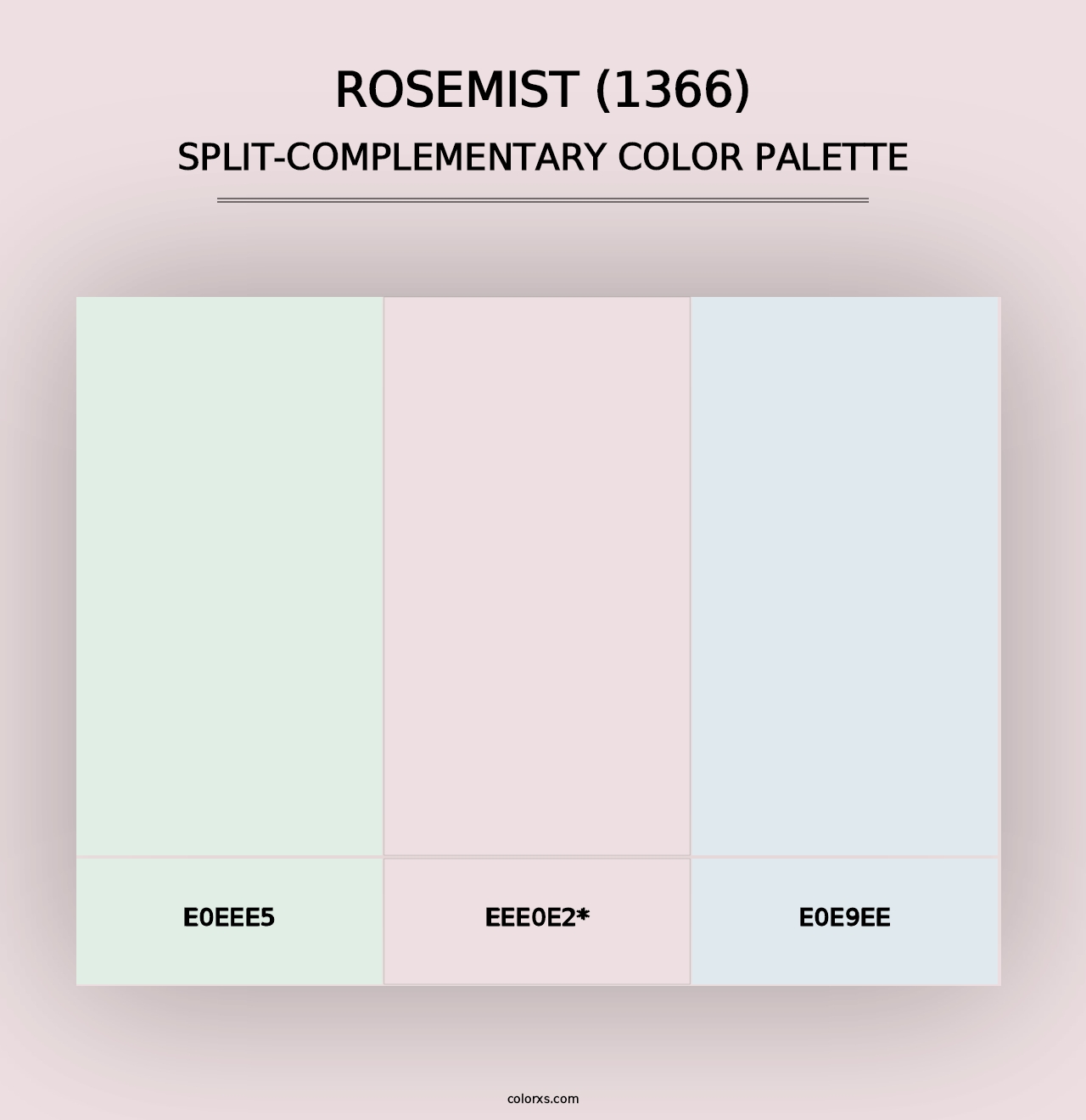 Rosemist (1366) - Split-Complementary Color Palette