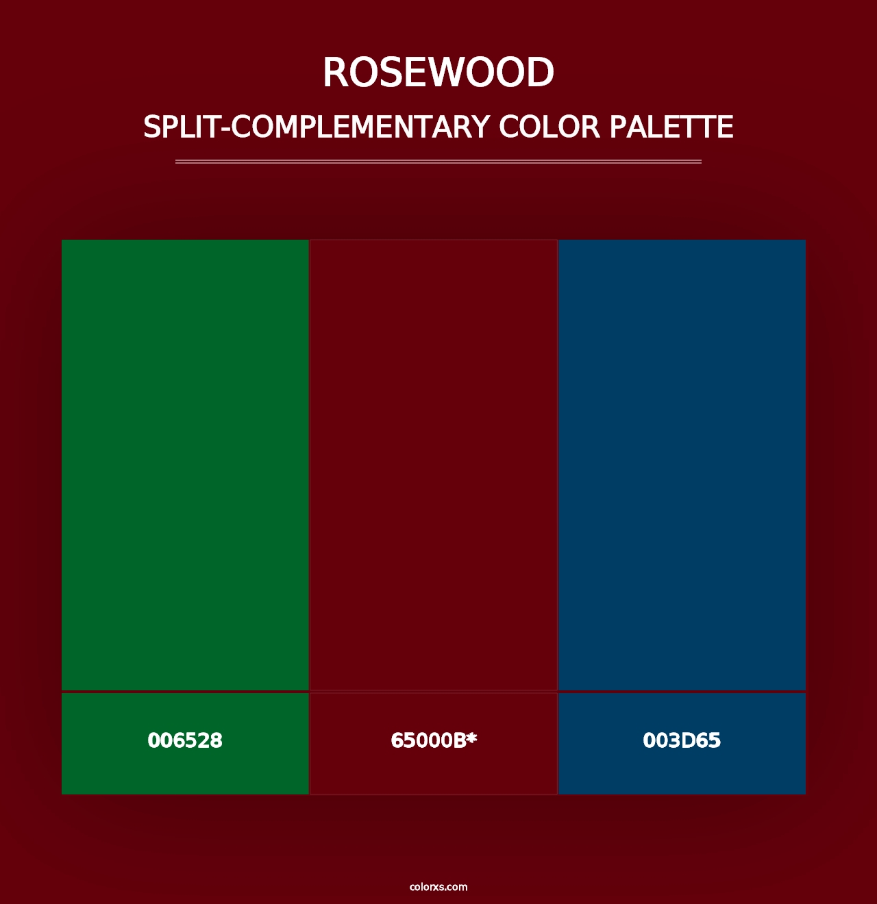 Rosewood - Split-Complementary Color Palette