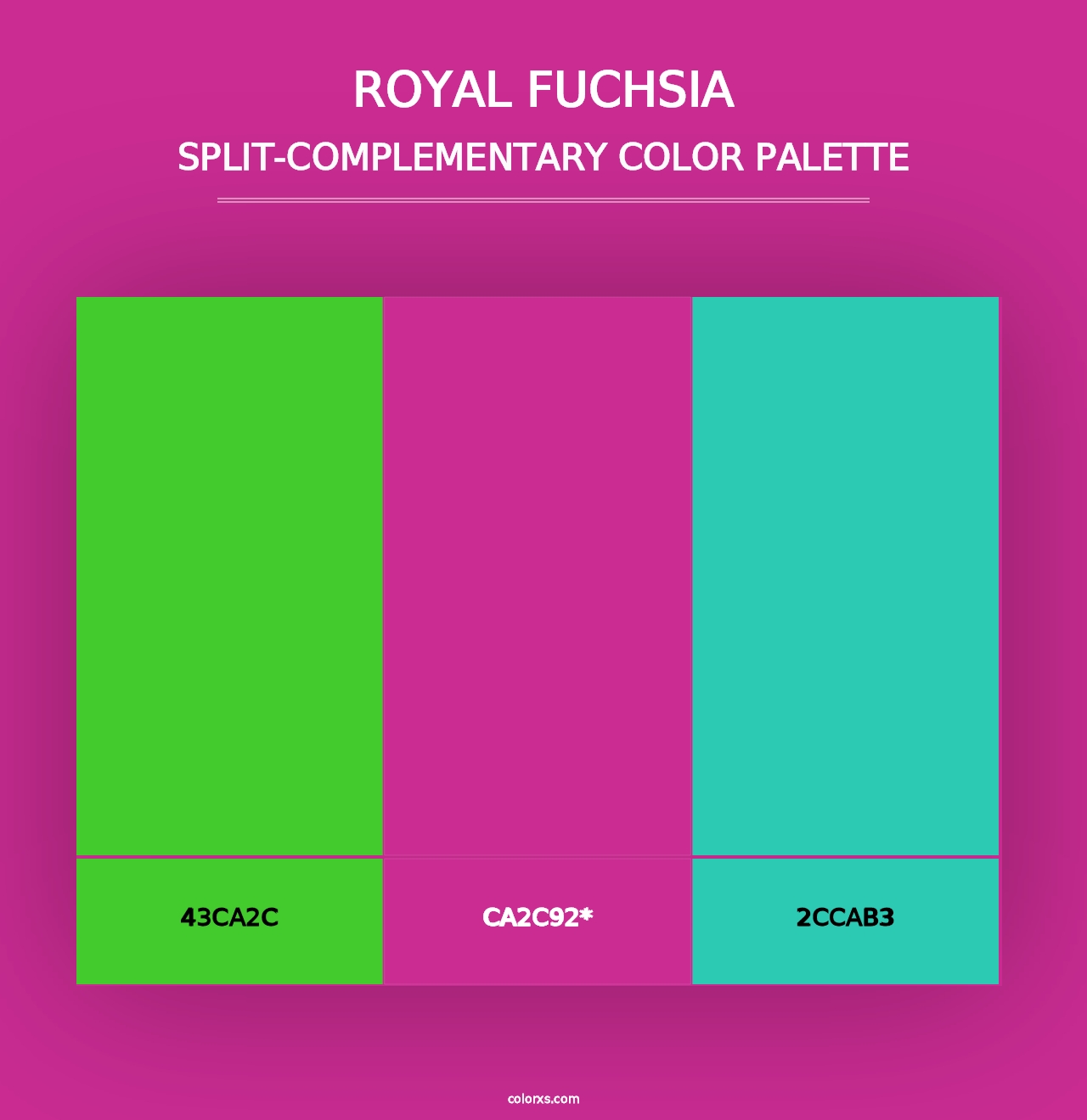 Royal Fuchsia - Split-Complementary Color Palette