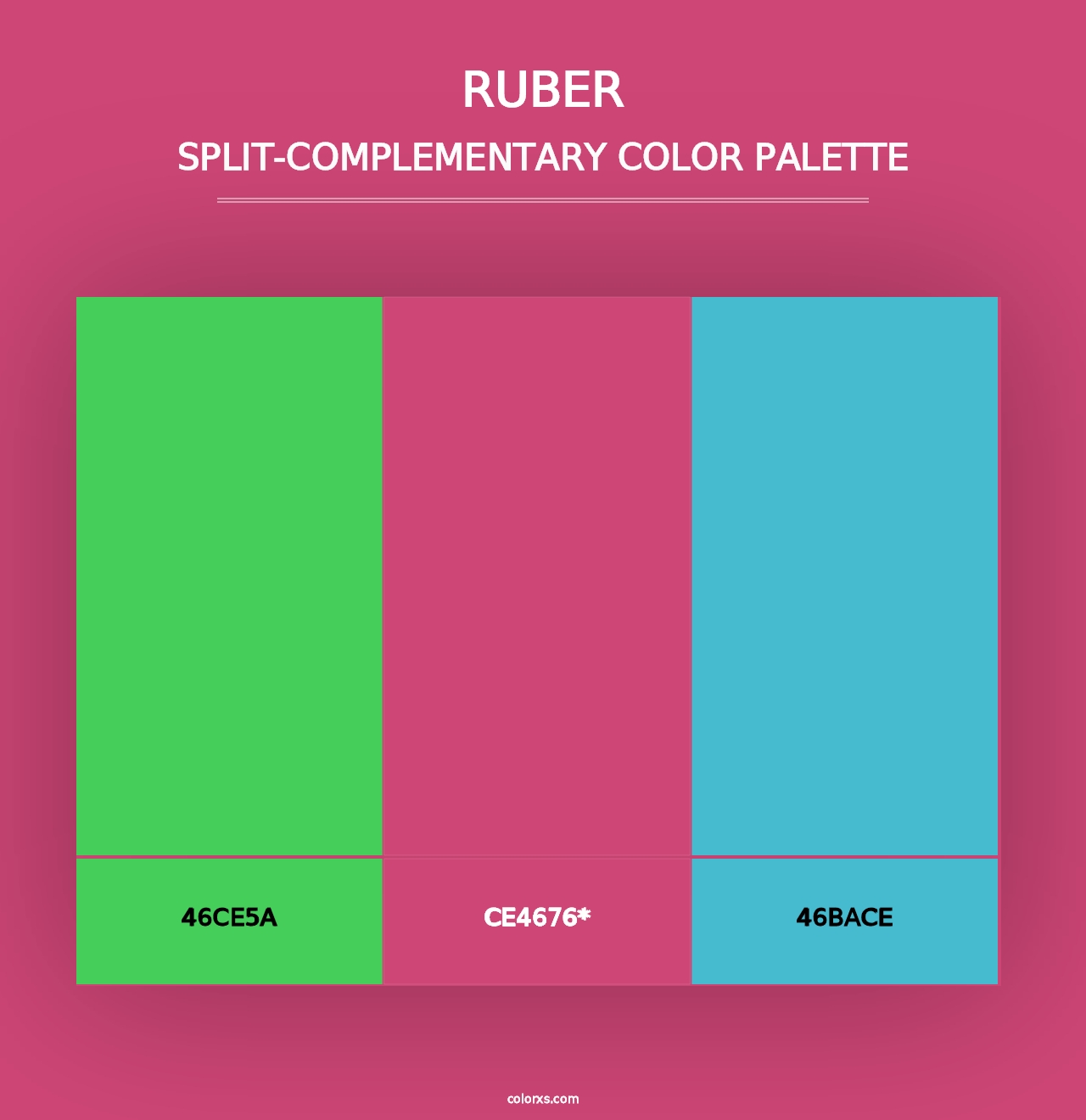 Ruber - Split-Complementary Color Palette