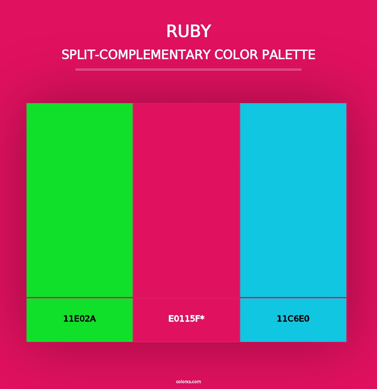 Ruby - Split-Complementary Color Palette