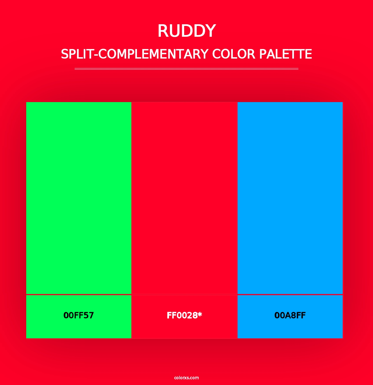 Ruddy - Split-Complementary Color Palette