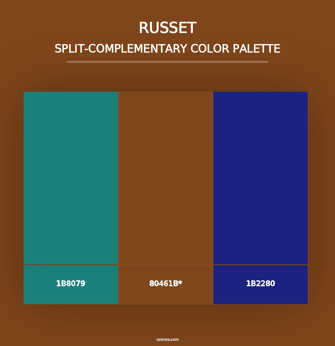 Russet - Split-Complementary Color Palette