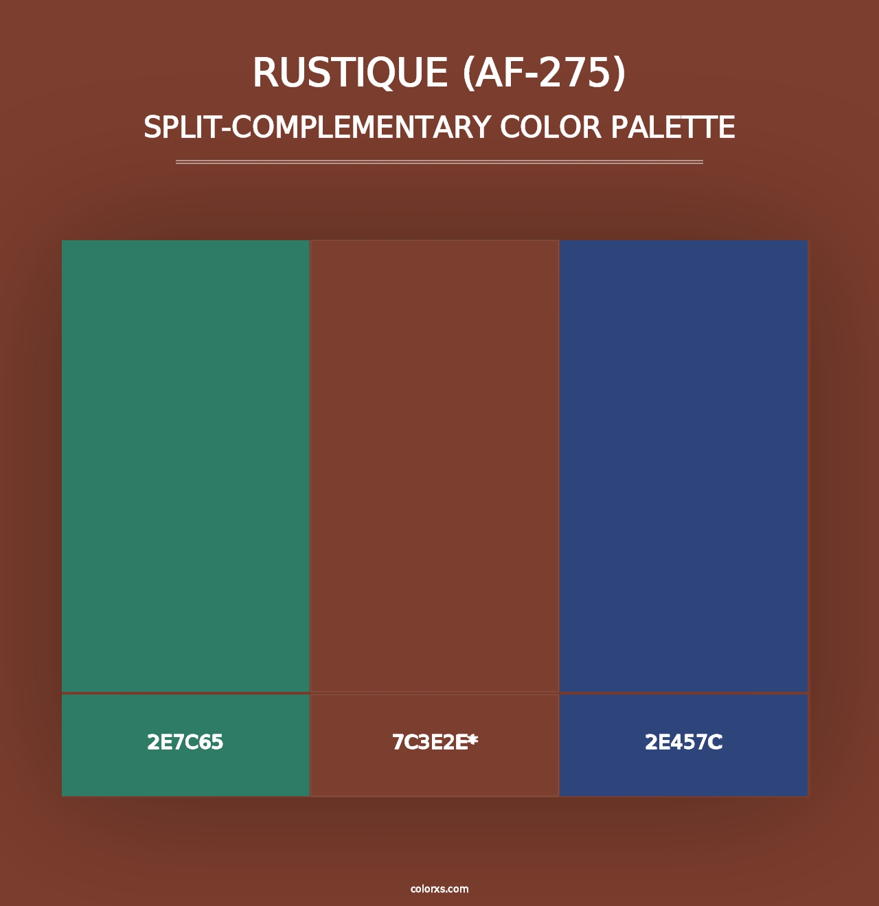 Rustique (AF-275) - Split-Complementary Color Palette