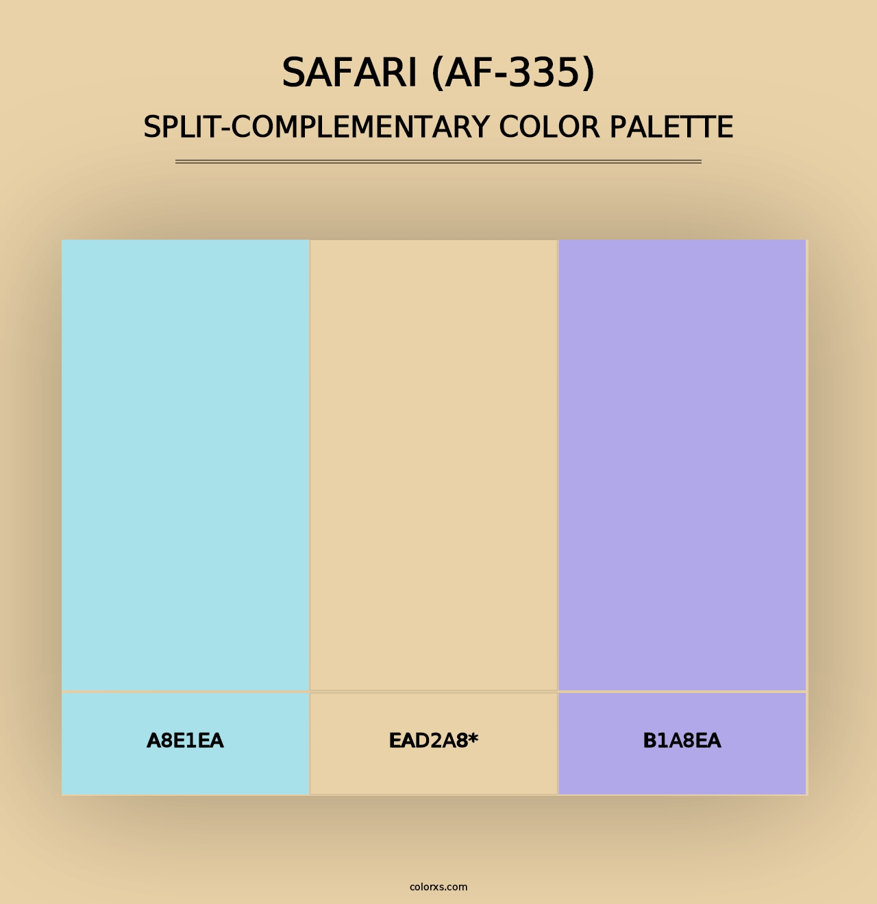 Safari (AF-335) - Split-Complementary Color Palette