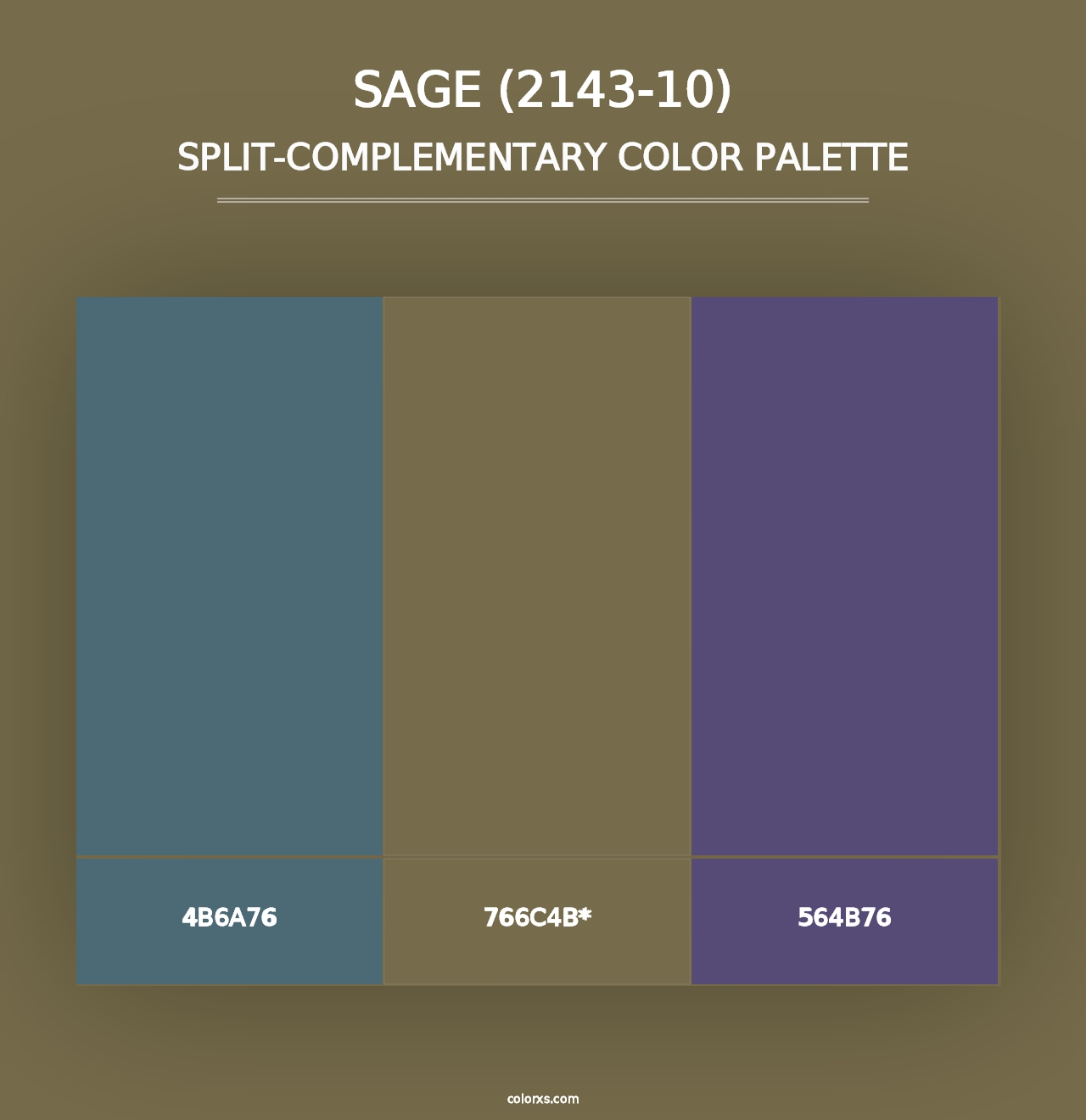 Sage (2143-10) - Split-Complementary Color Palette