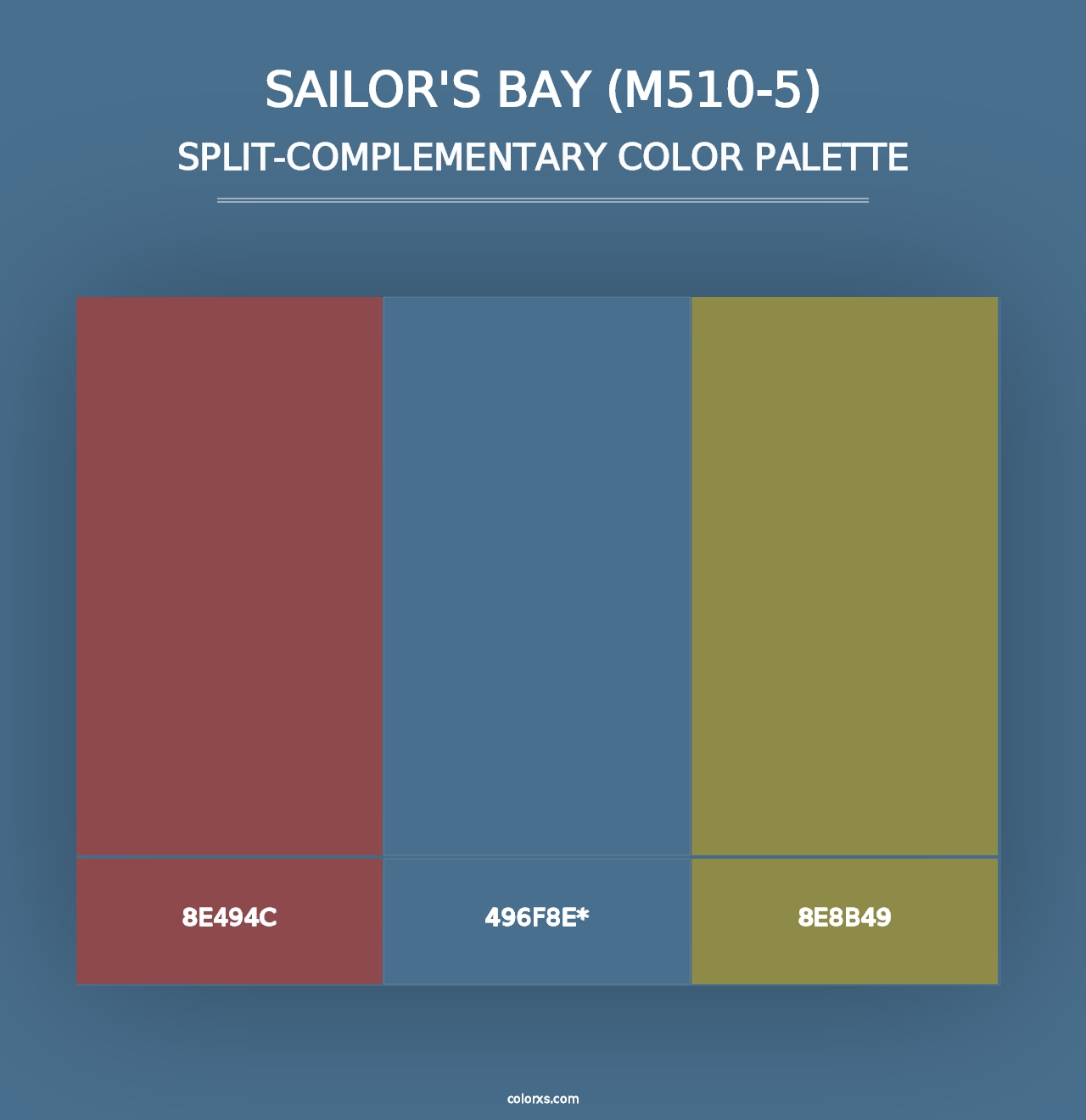 Sailor'S Bay (M510-5) - Split-Complementary Color Palette