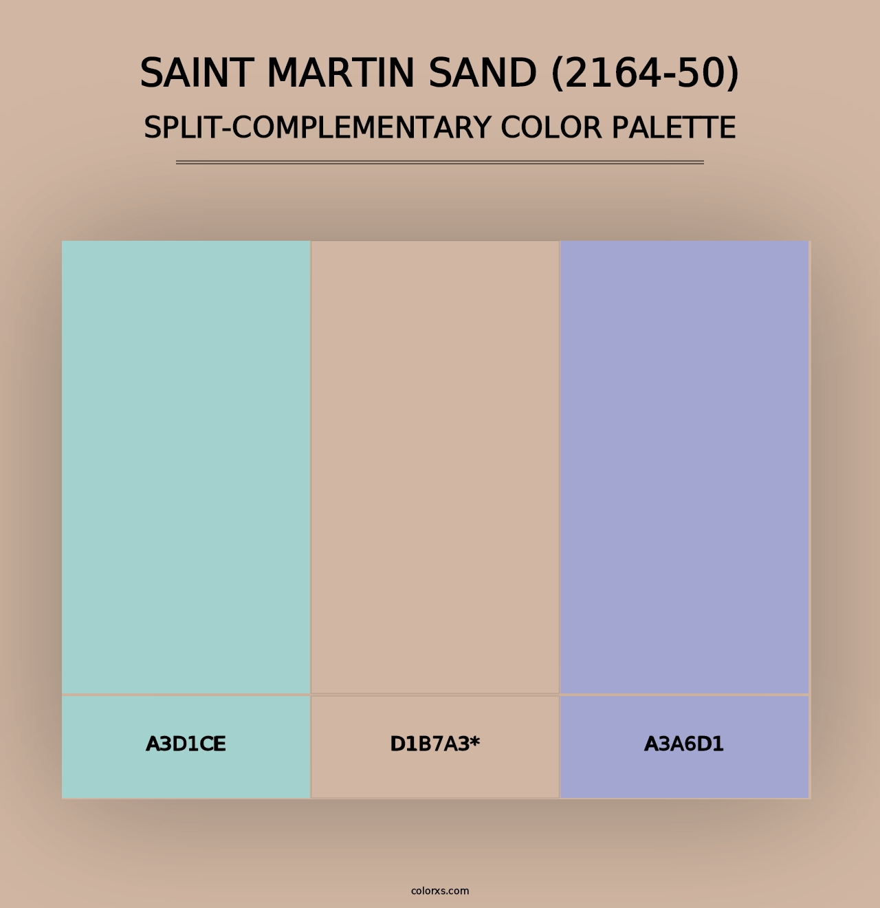 Saint Martin Sand (2164-50) - Split-Complementary Color Palette