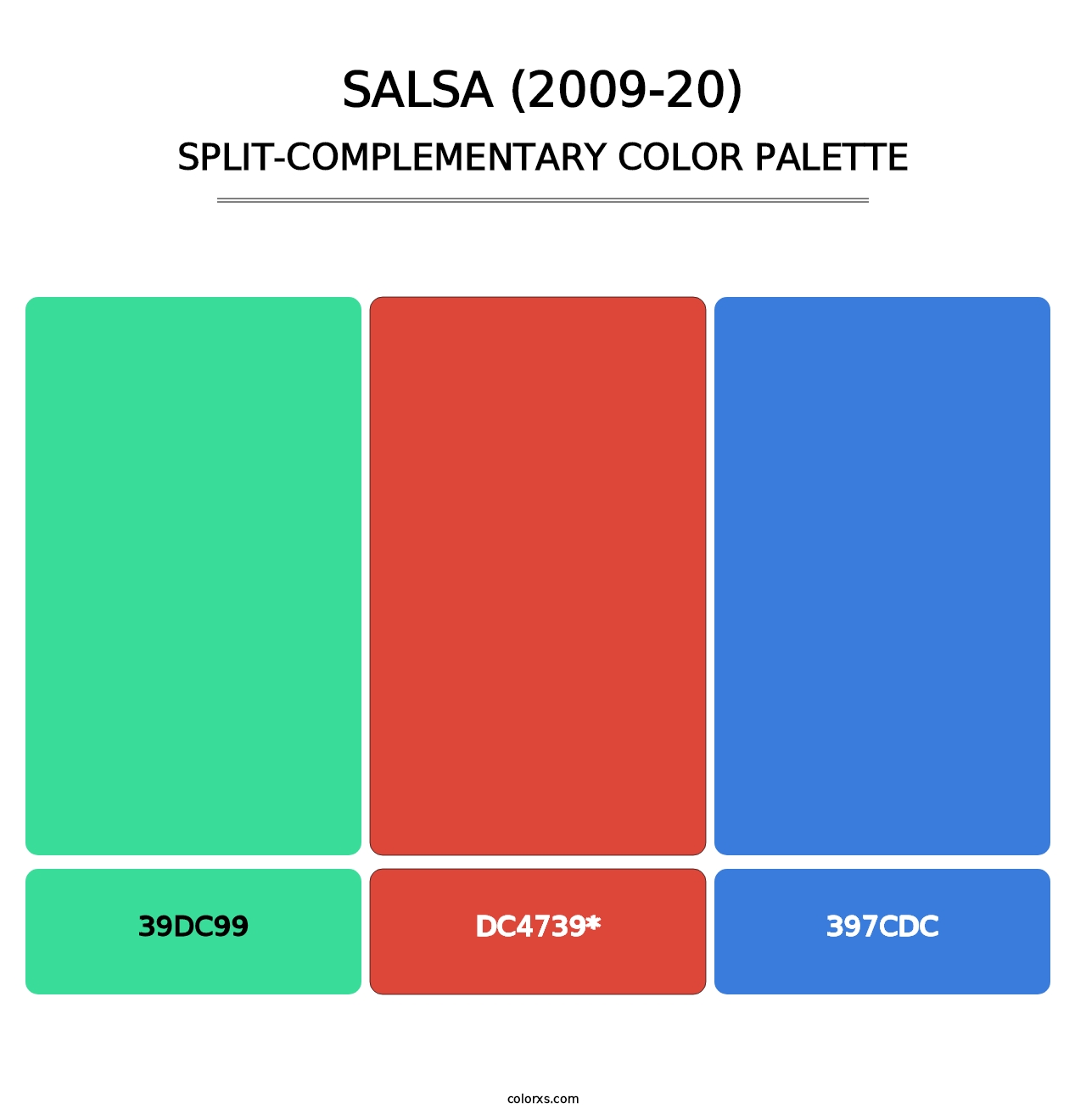 Salsa (2009-20) - Split-Complementary Color Palette