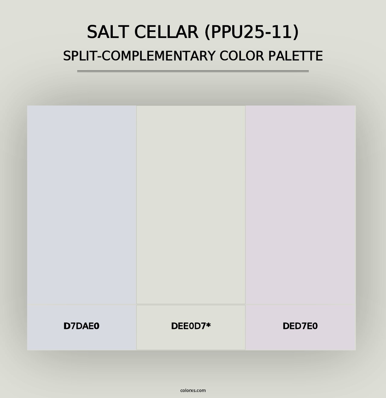 Salt Cellar (PPU25-11) - Split-Complementary Color Palette