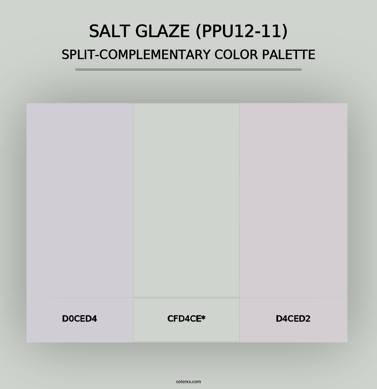 Salt Glaze (PPU12-11) - Split-Complementary Color Palette