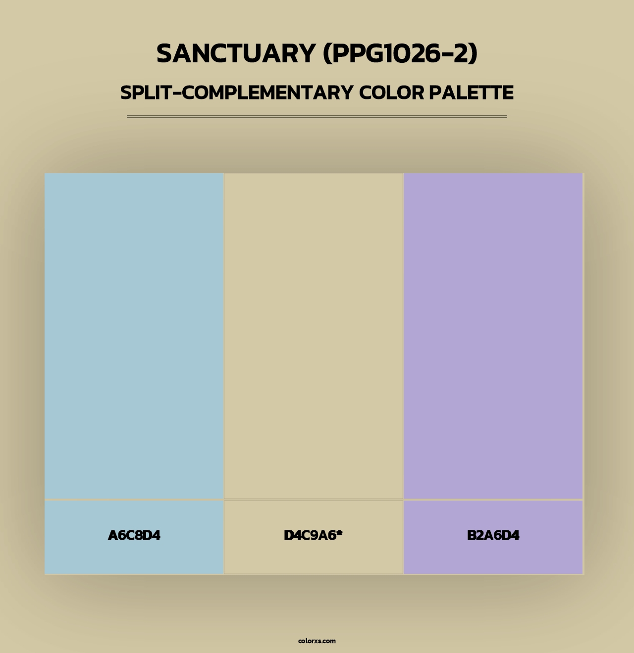 Sanctuary (PPG1026-2) - Split-Complementary Color Palette