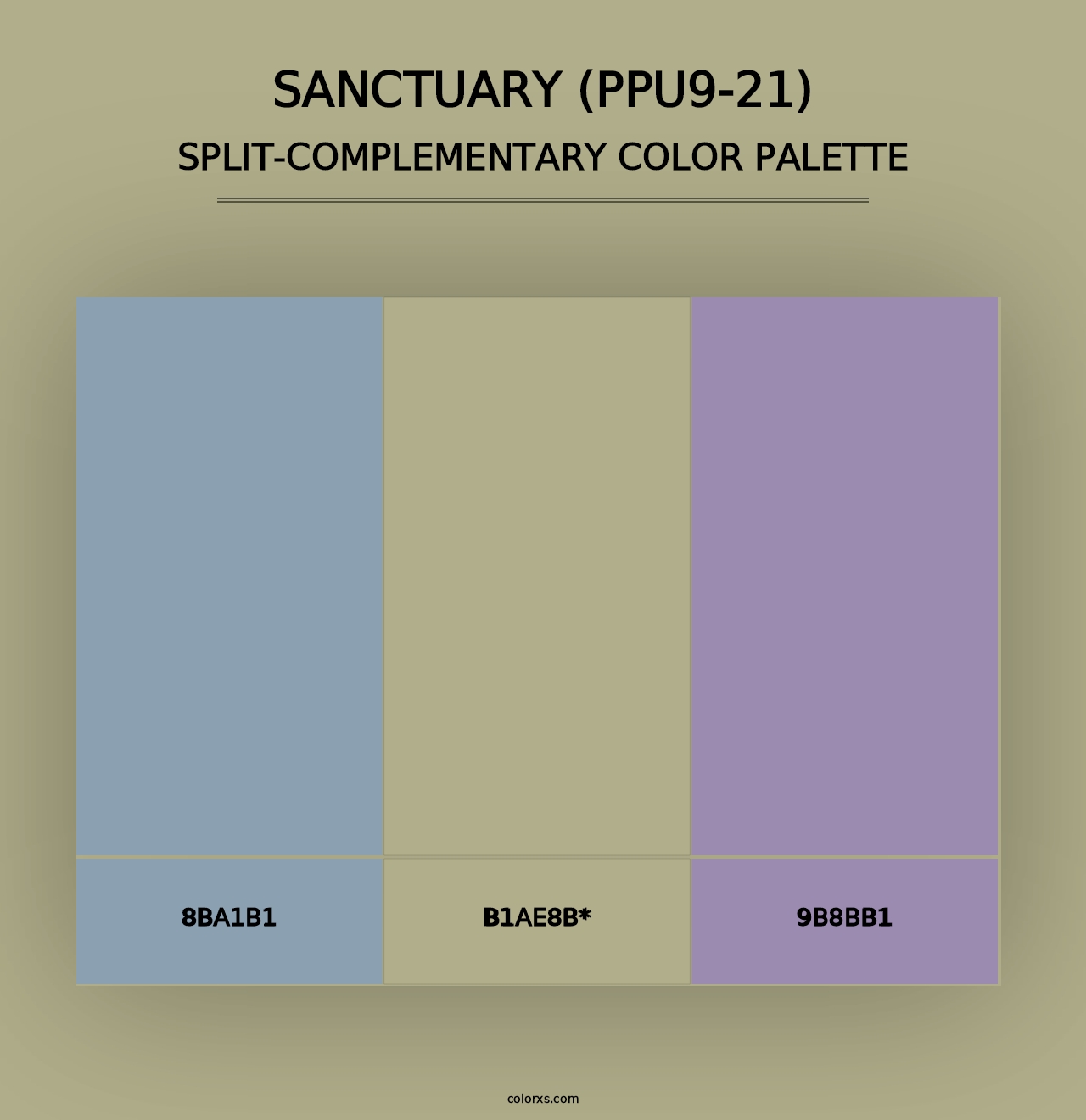 Sanctuary (PPU9-21) - Split-Complementary Color Palette