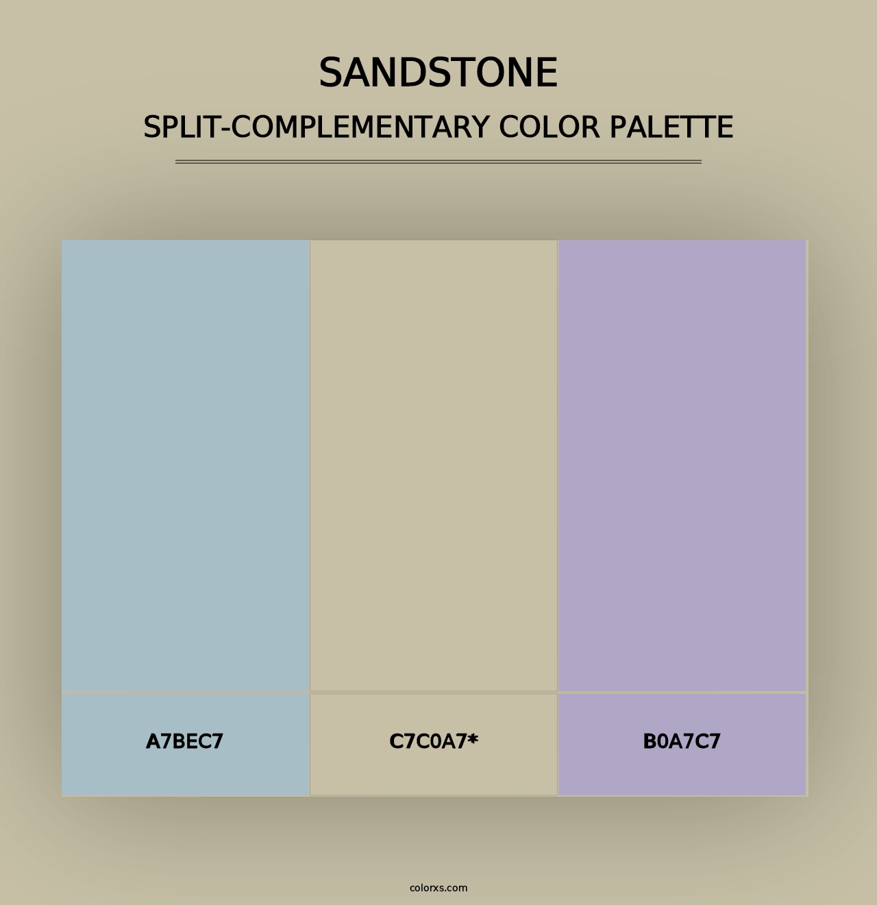 Sandstone - Split-Complementary Color Palette