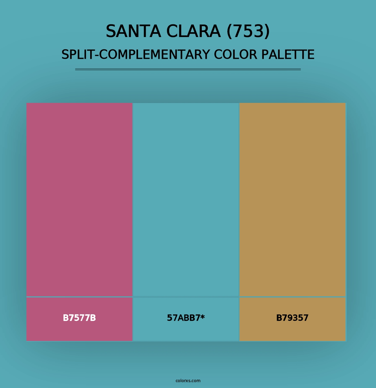 Santa Clara (753) - Split-Complementary Color Palette