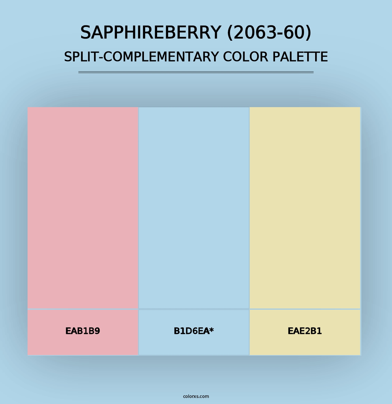 Sapphireberry (2063-60) - Split-Complementary Color Palette