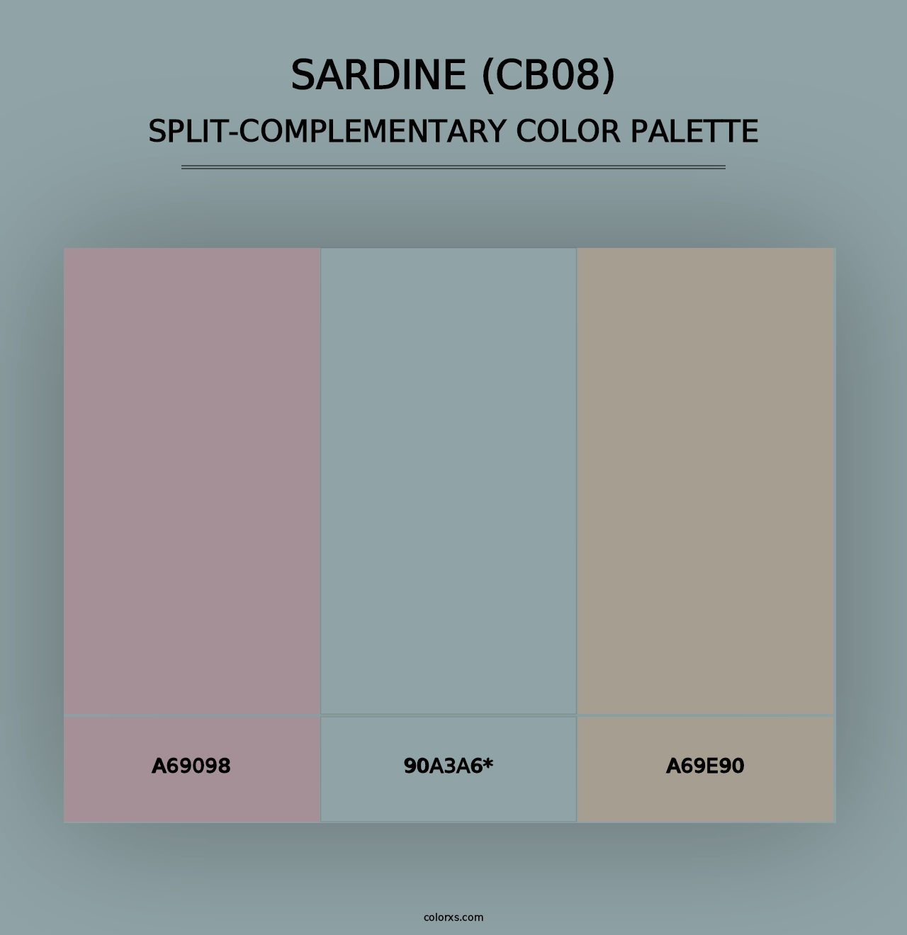 Sardine (CB08) - Split-Complementary Color Palette