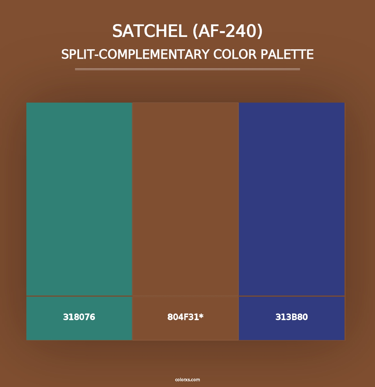 Satchel (AF-240) - Split-Complementary Color Palette