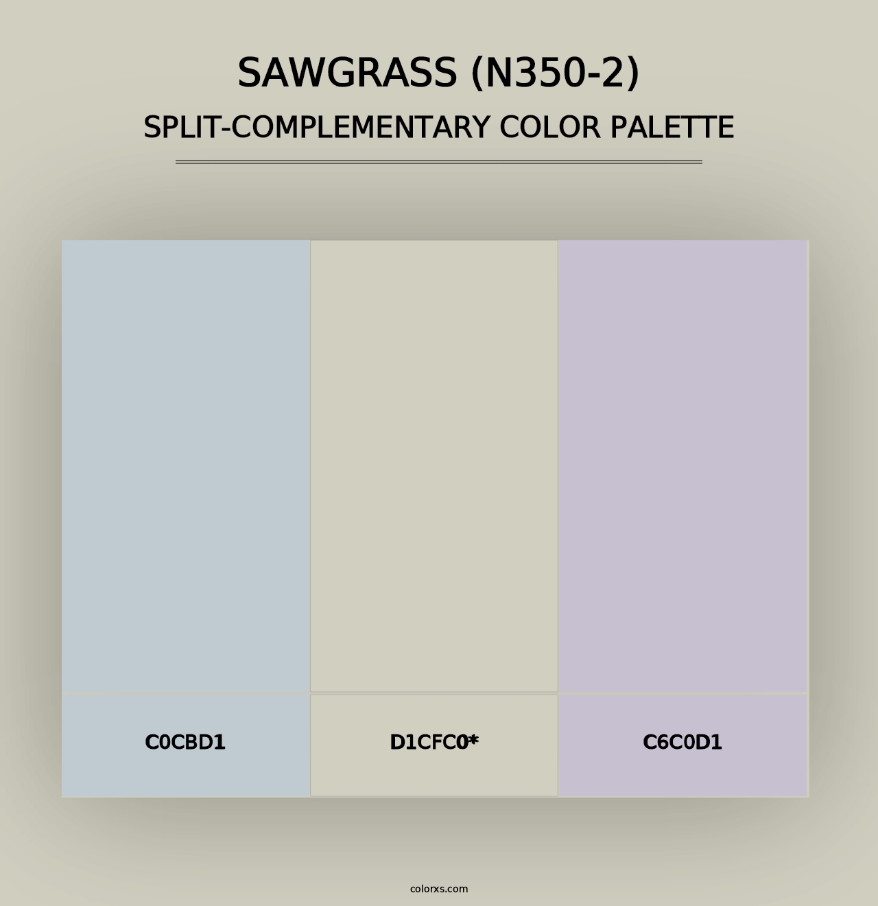 Sawgrass (N350-2) - Split-Complementary Color Palette