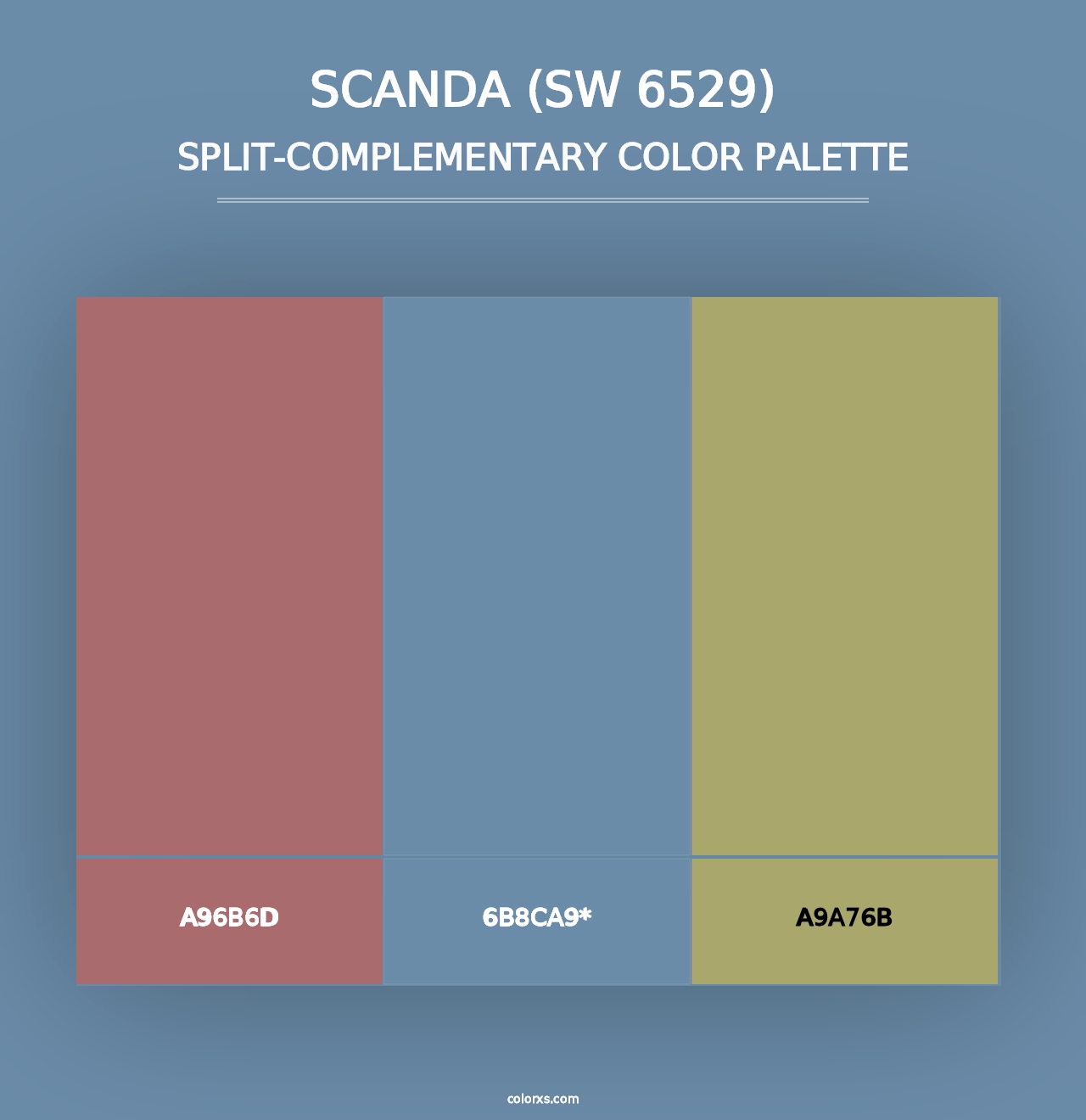 Scanda (SW 6529) - Split-Complementary Color Palette