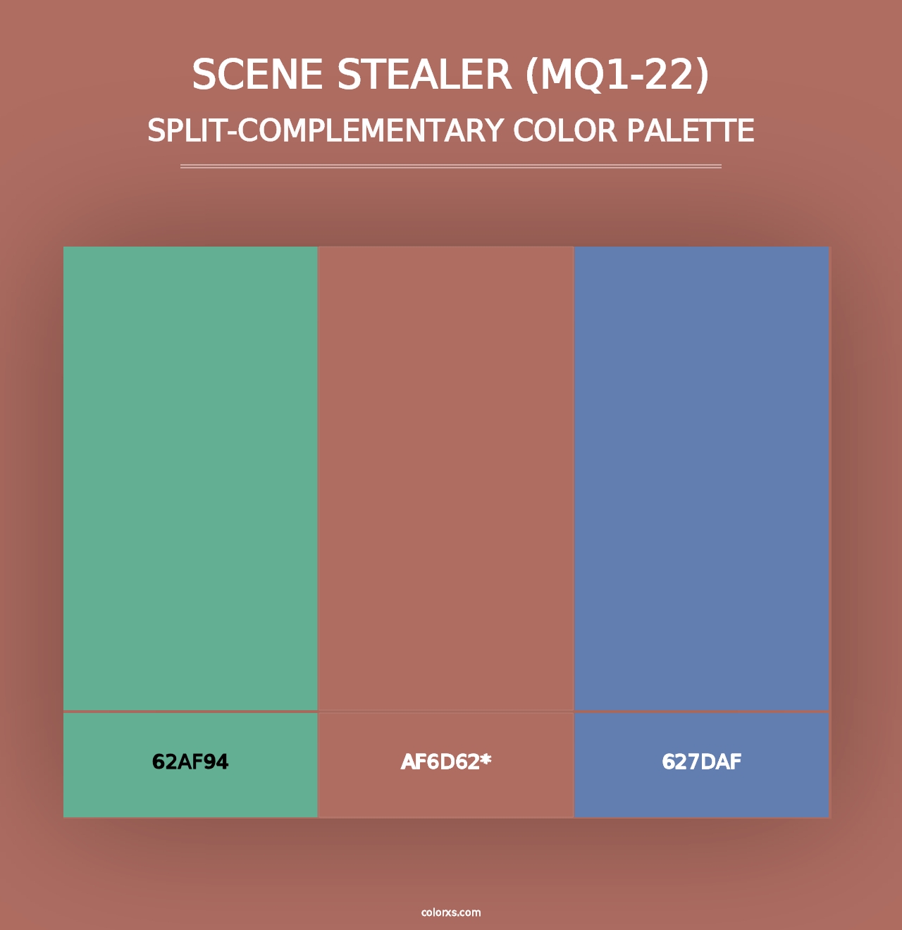 Scene Stealer (MQ1-22) - Split-Complementary Color Palette