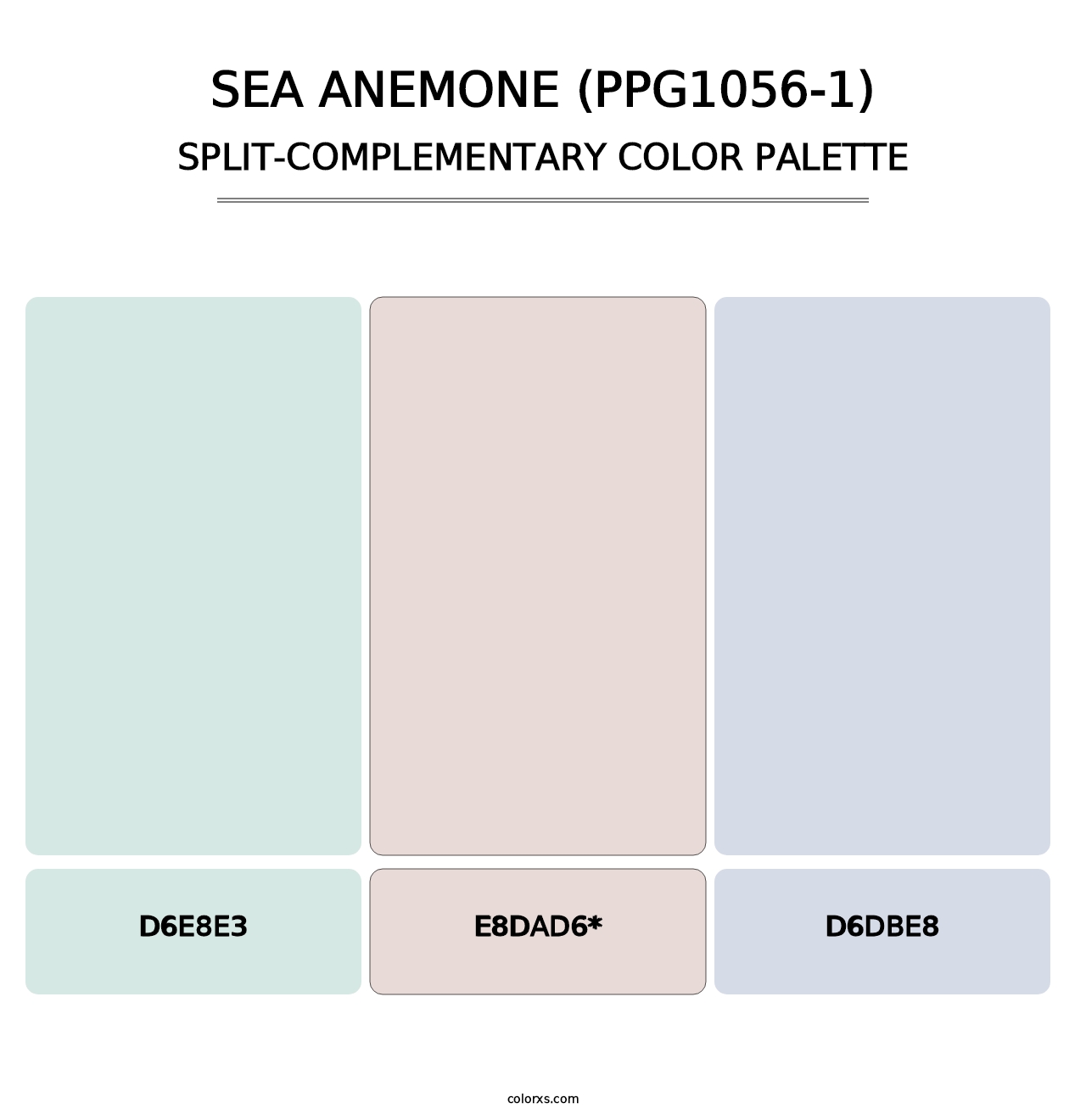 Sea Anemone (PPG1056-1) - Split-Complementary Color Palette