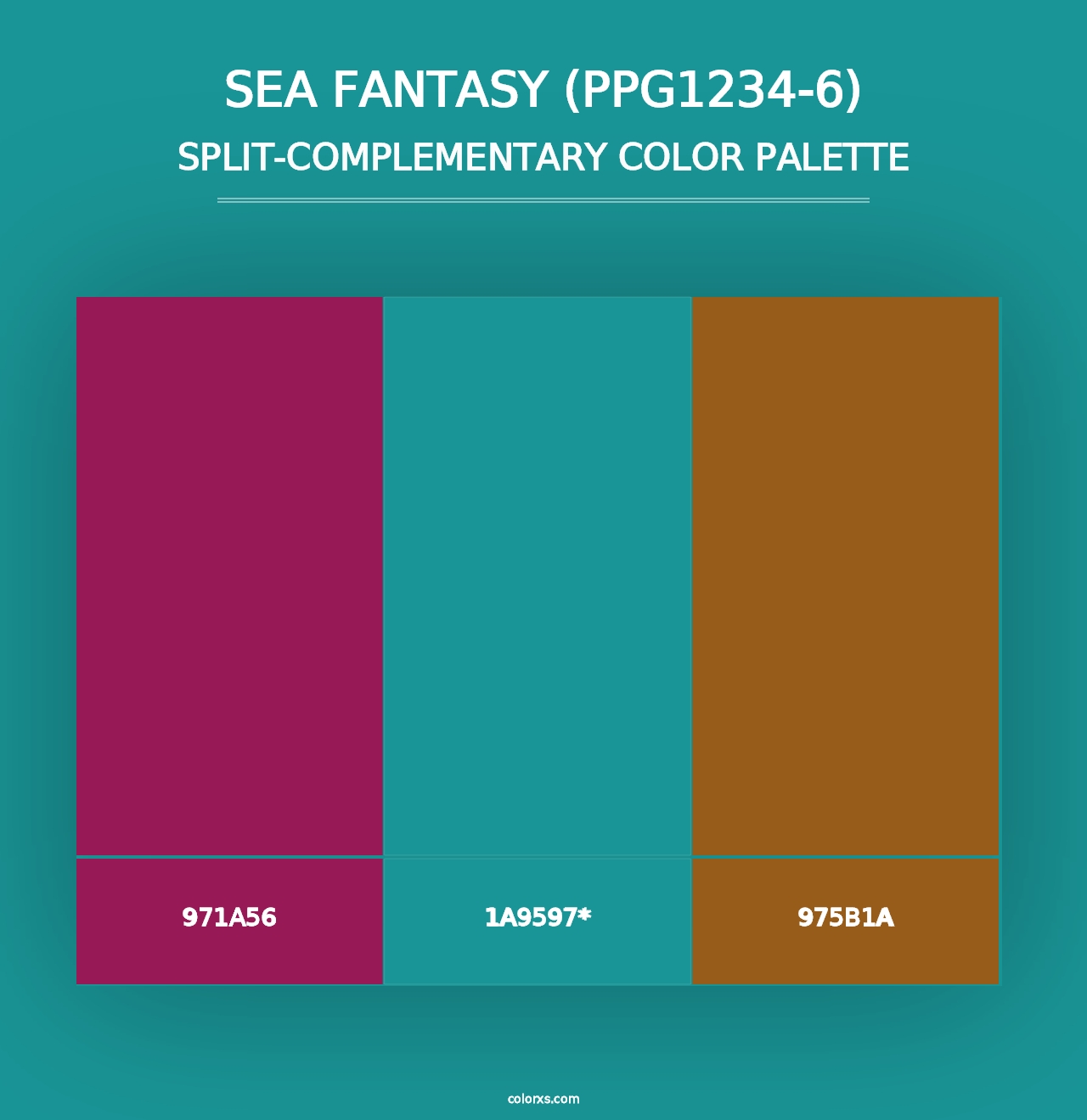 Sea Fantasy (PPG1234-6) - Split-Complementary Color Palette