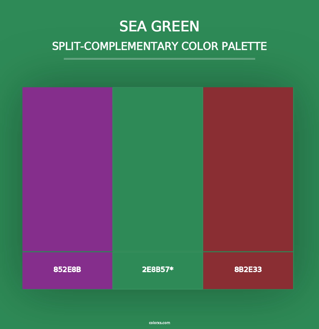 Sea Green - Split-Complementary Color Palette