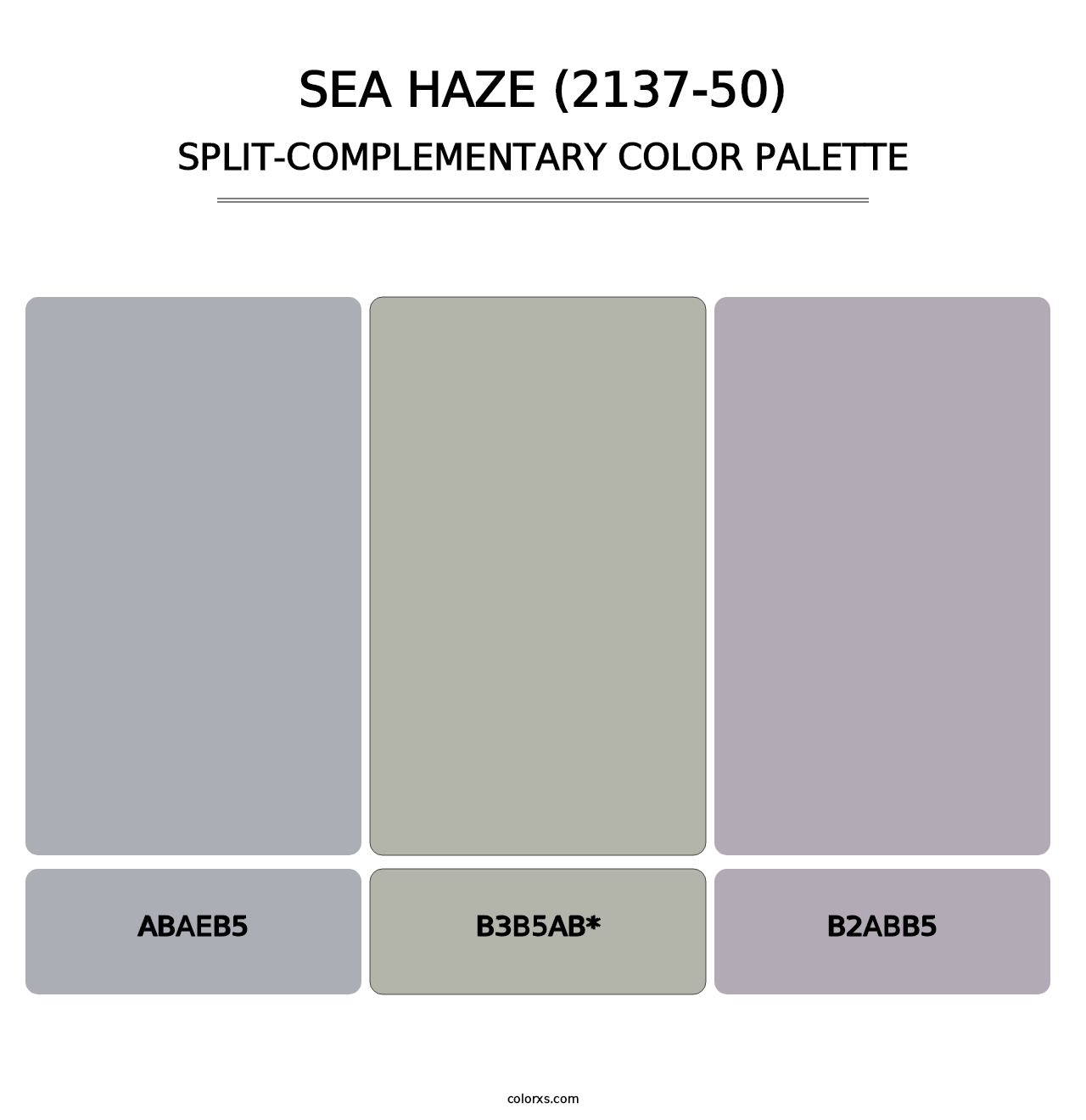 Sea Haze (2137-50) - Split-Complementary Color Palette