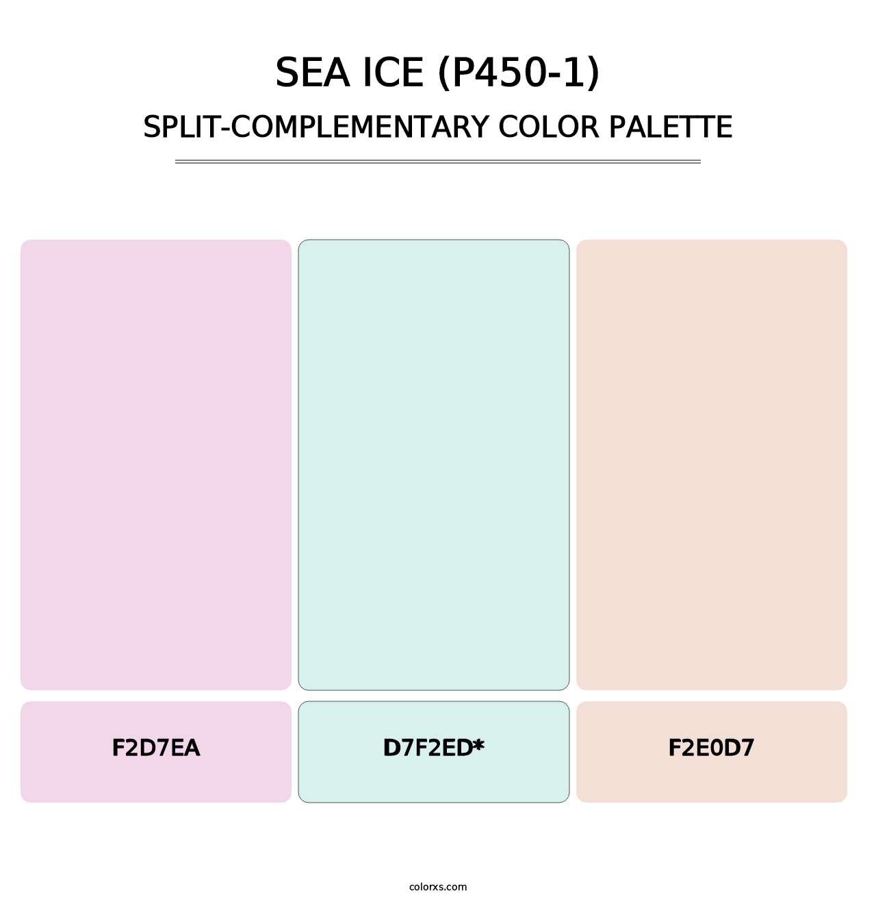 Sea Ice (P450-1) - Split-Complementary Color Palette