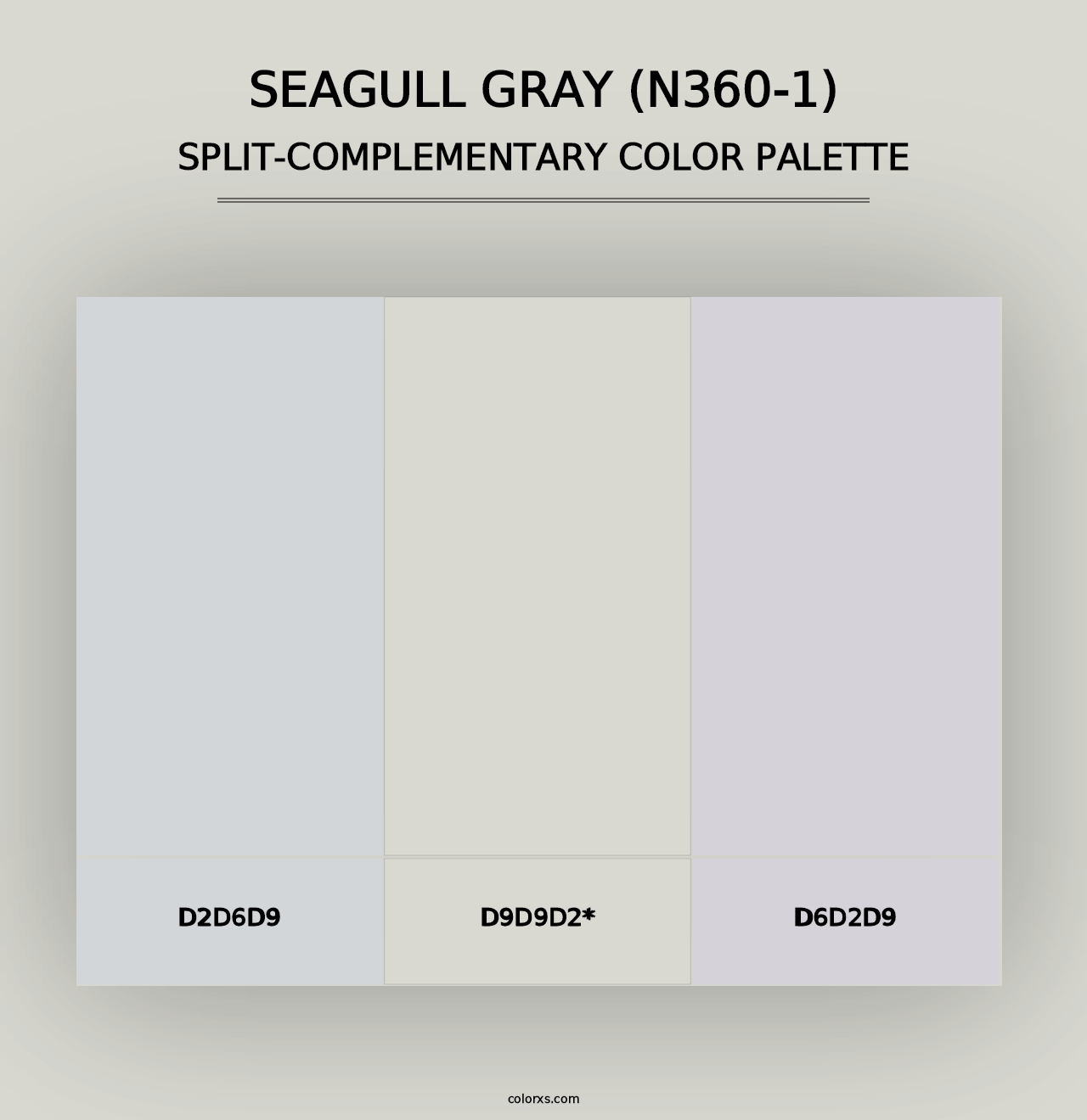 Seagull Gray (N360-1) - Split-Complementary Color Palette