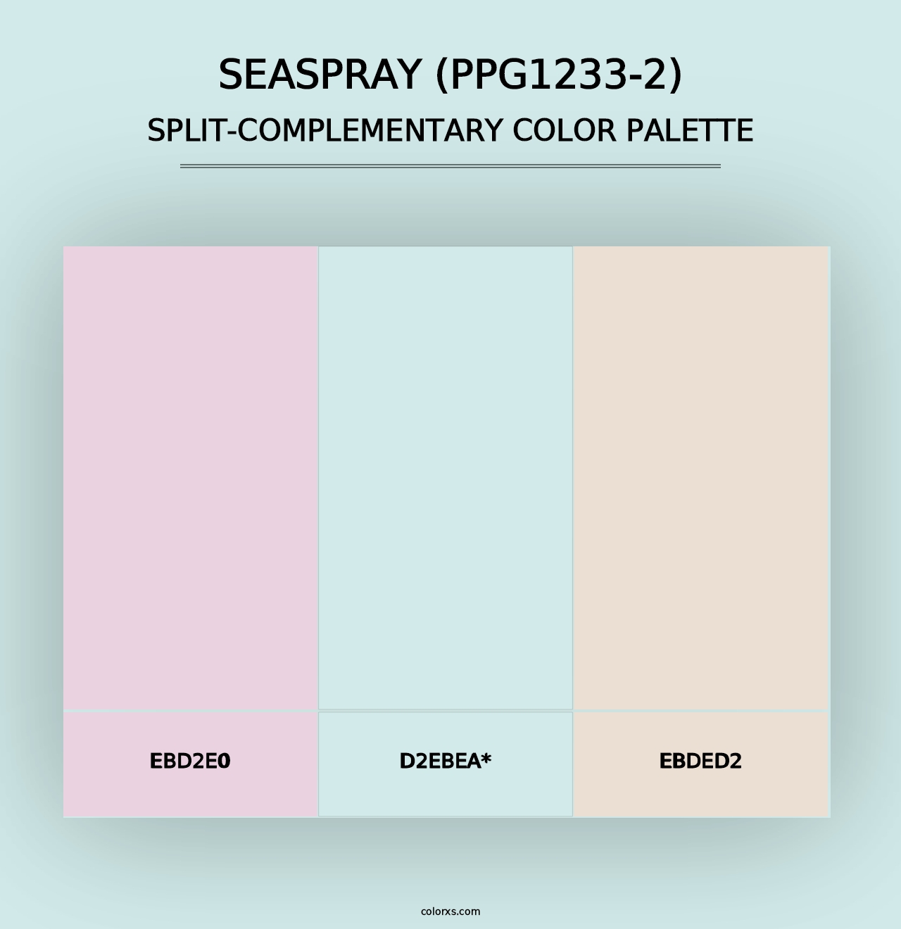 Seaspray (PPG1233-2) - Split-Complementary Color Palette