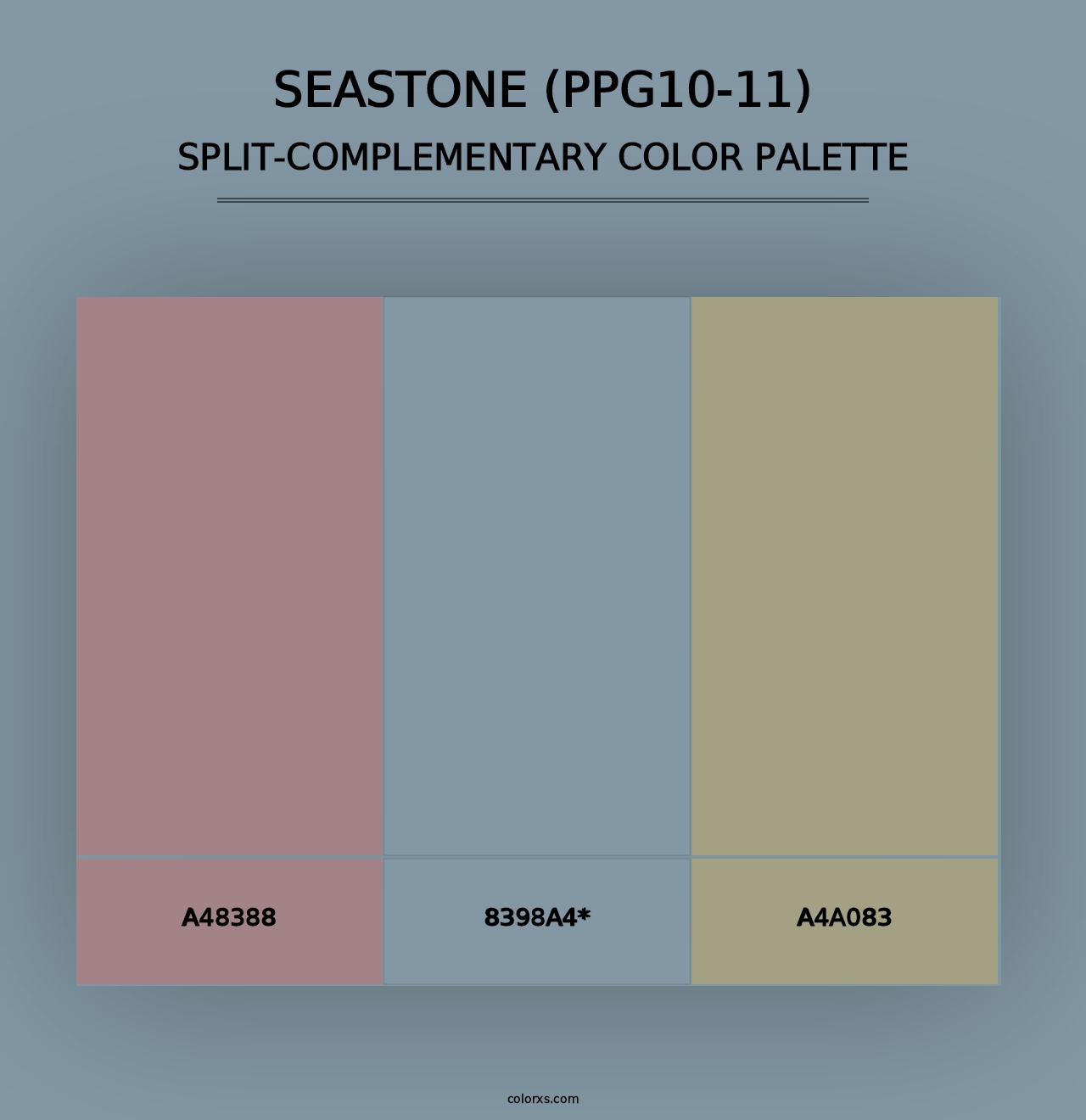 Seastone (PPG10-11) - Split-Complementary Color Palette