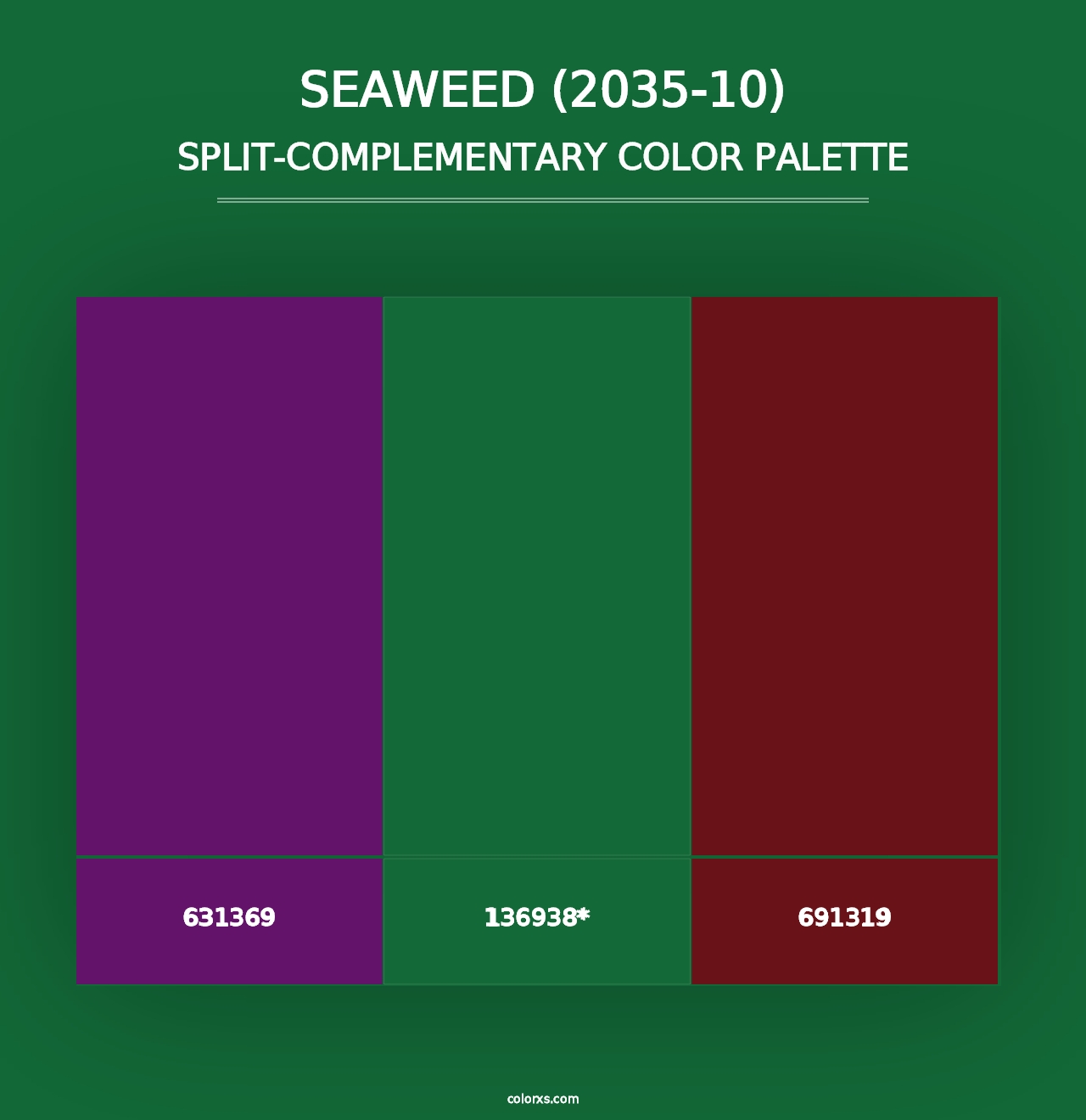 Seaweed (2035-10) - Split-Complementary Color Palette