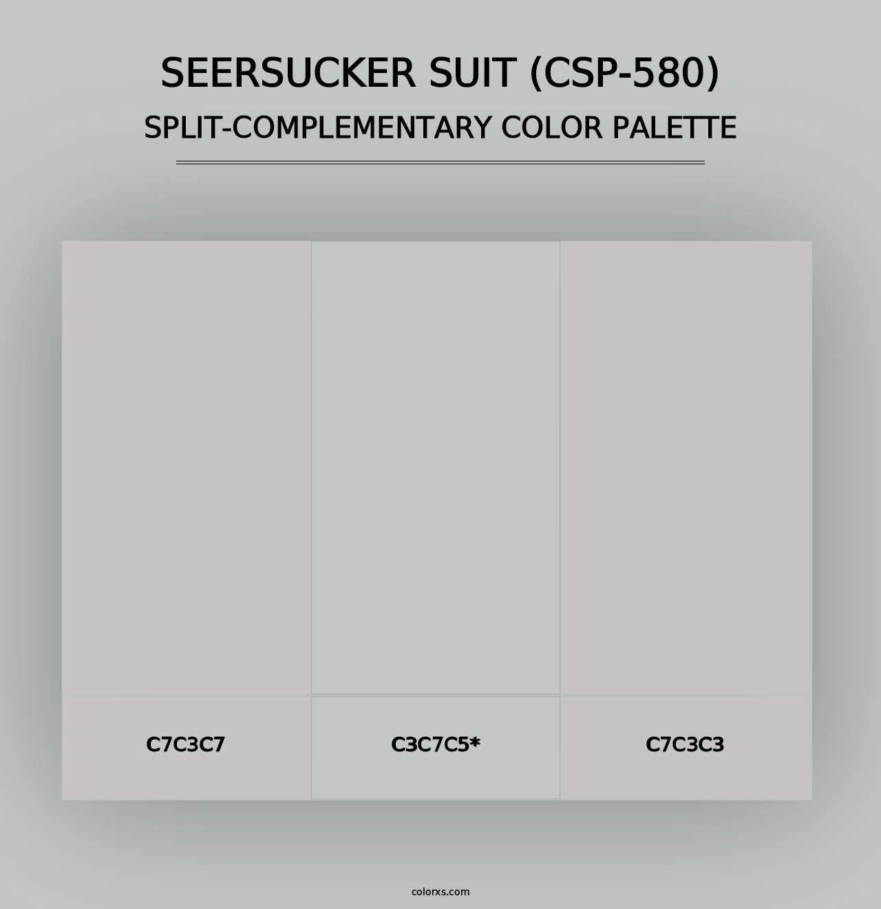 Seersucker Suit (CSP-580) - Split-Complementary Color Palette