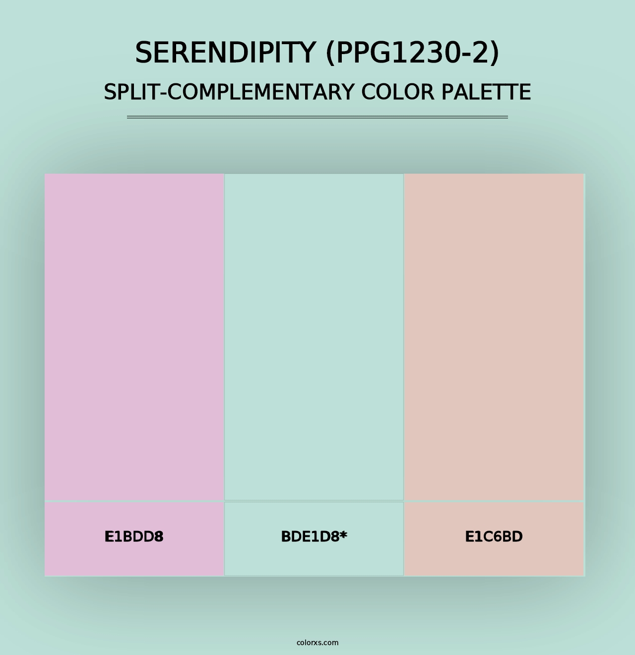 Serendipity (PPG1230-2) - Split-Complementary Color Palette