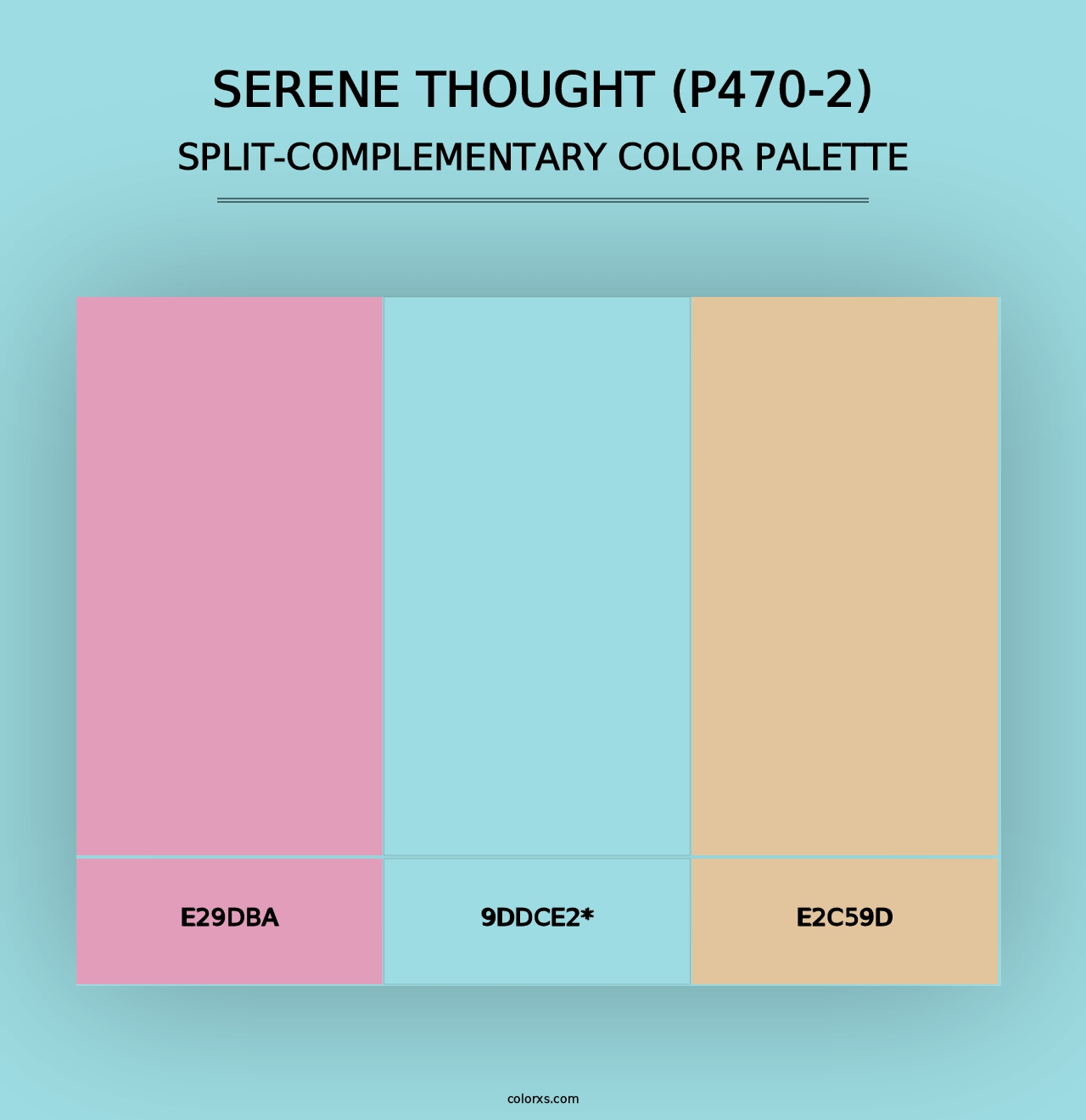 Serene Thought (P470-2) - Split-Complementary Color Palette