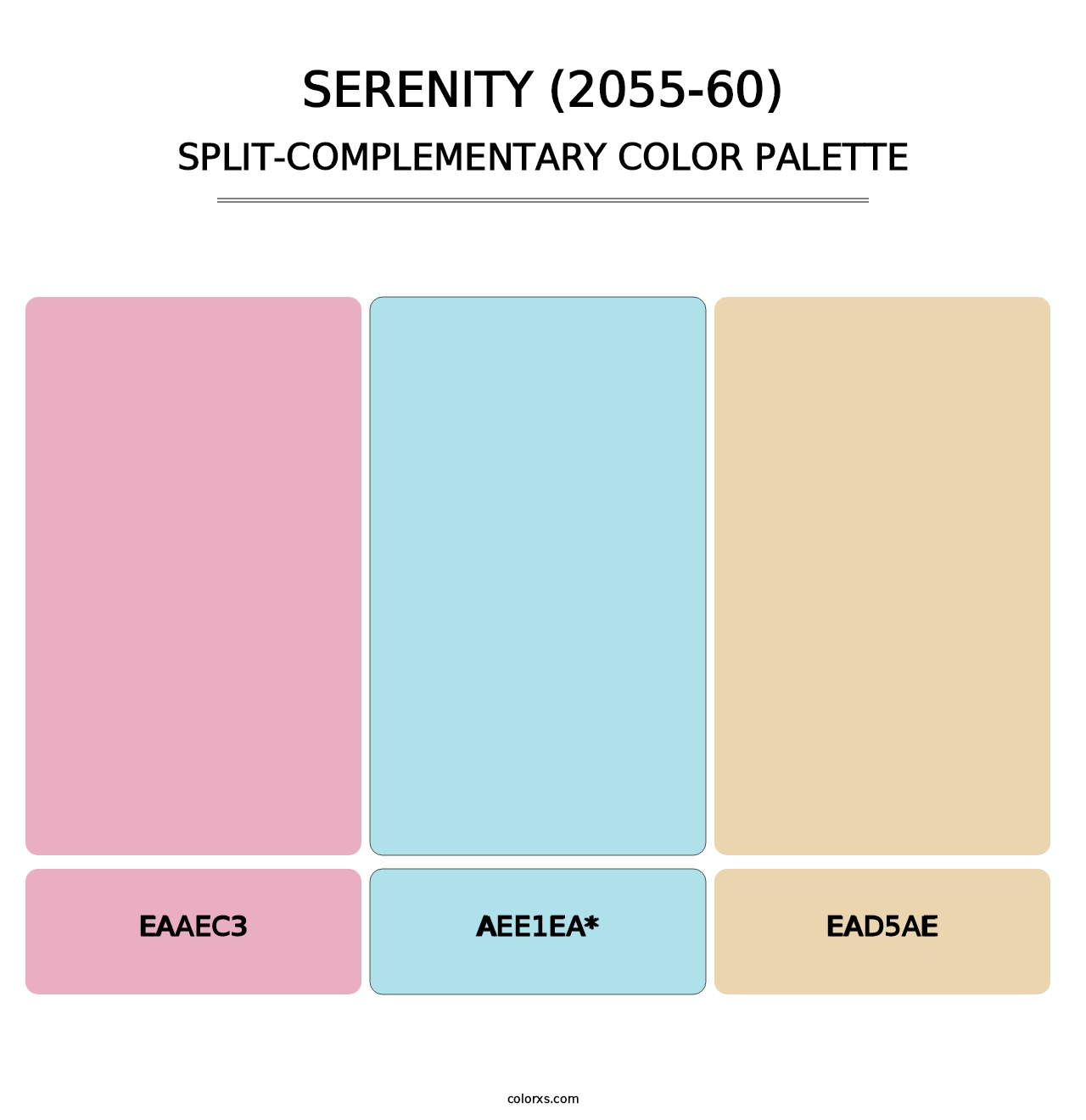 Serenity (2055-60) - Split-Complementary Color Palette