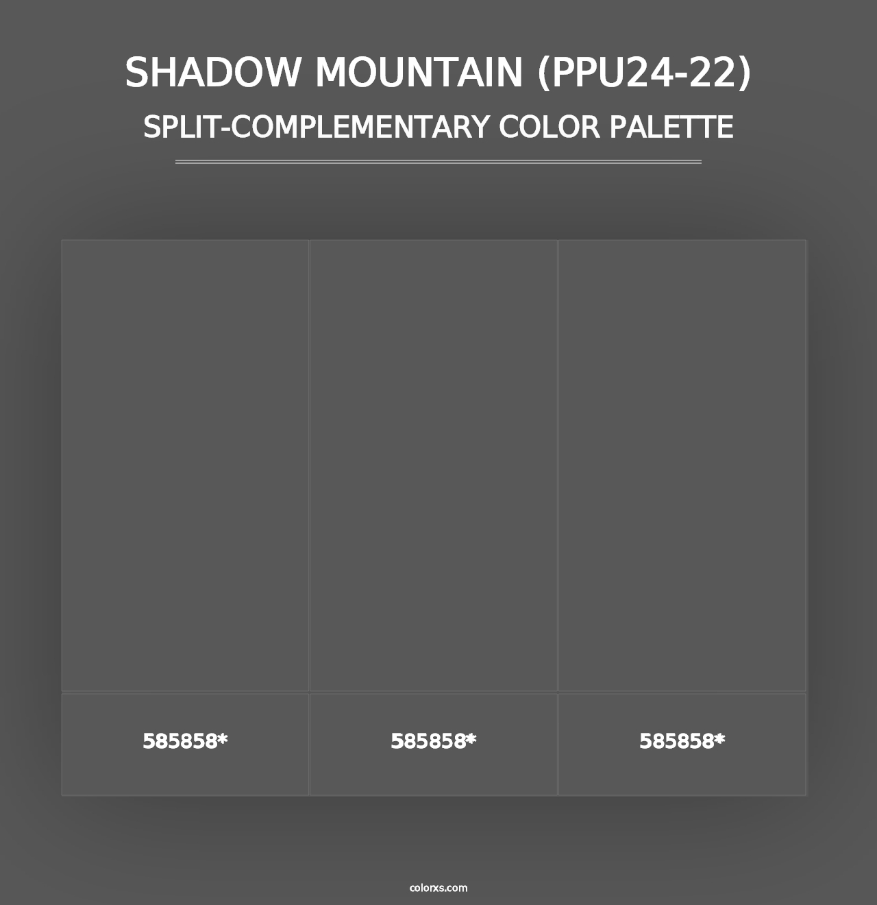 Shadow Mountain (PPU24-22) - Split-Complementary Color Palette