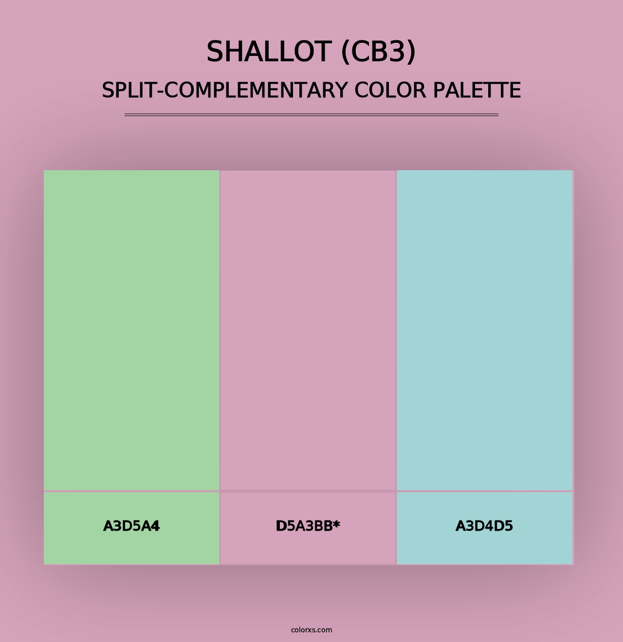 Shallot (CB3) - Split-Complementary Color Palette