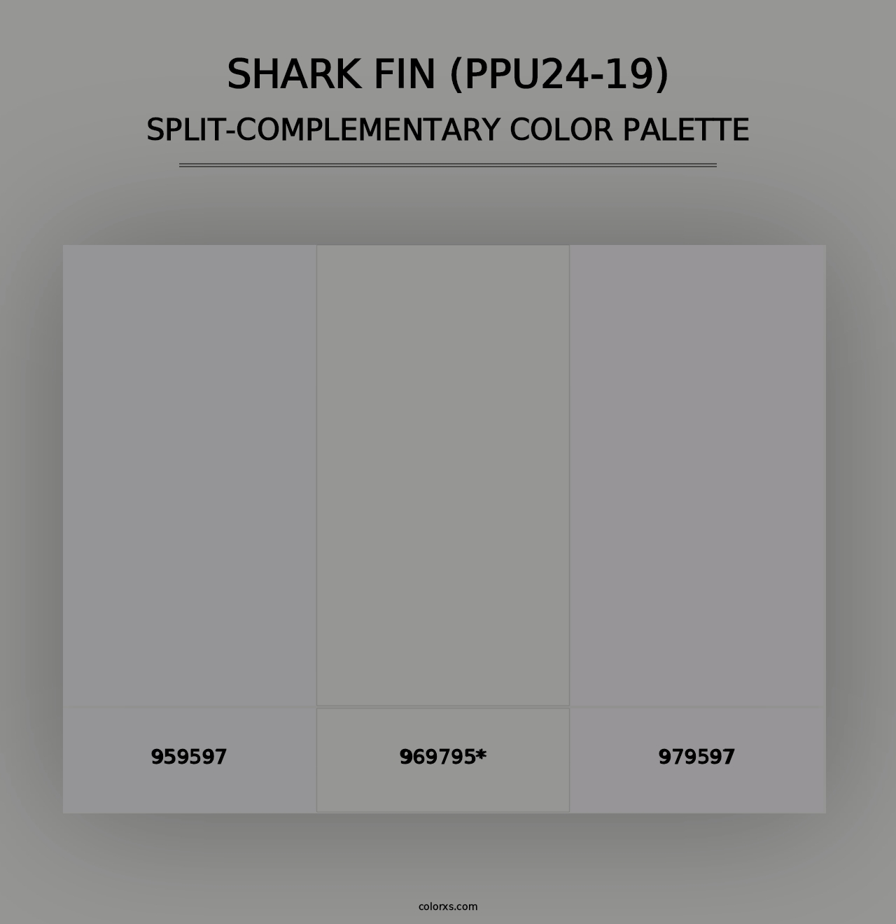 Shark Fin (PPU24-19) - Split-Complementary Color Palette