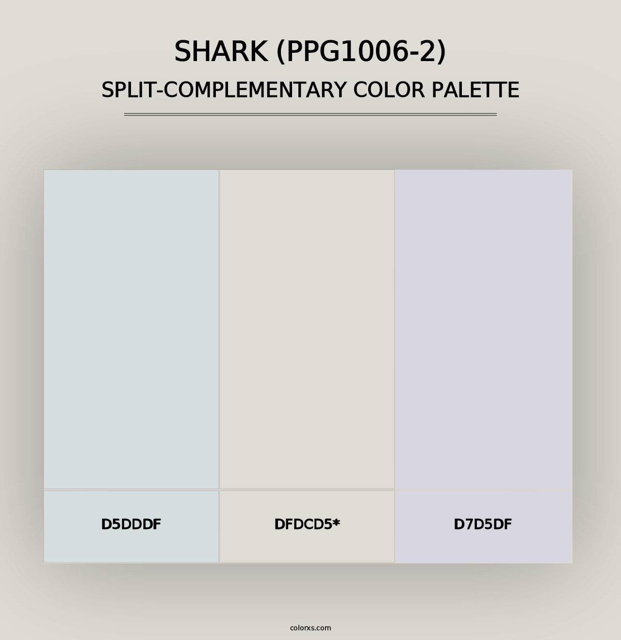 Shark (PPG1006-2) - Split-Complementary Color Palette