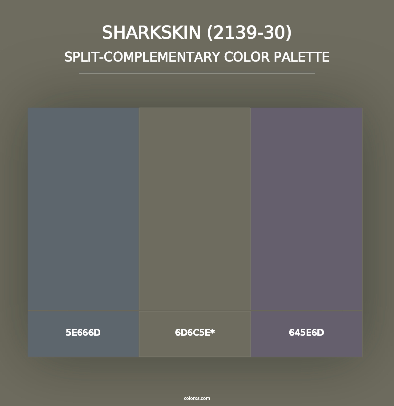 Sharkskin (2139-30) - Split-Complementary Color Palette