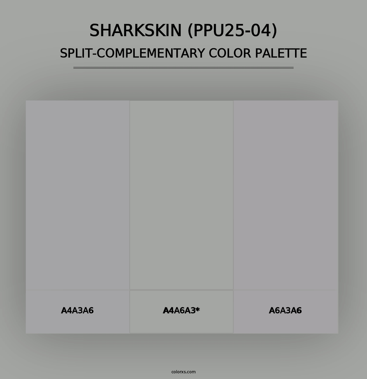 Sharkskin (PPU25-04) - Split-Complementary Color Palette