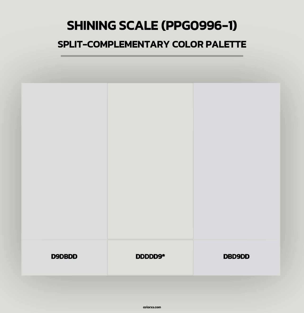 Shining Scale (PPG0996-1) - Split-Complementary Color Palette