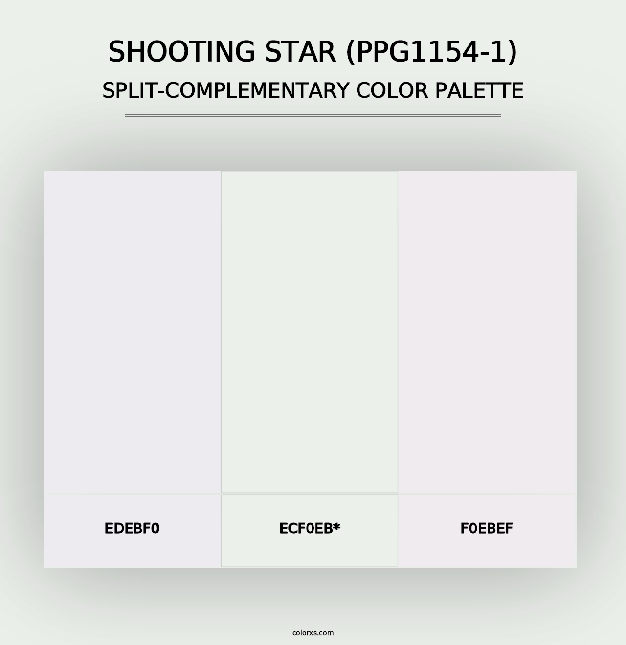 Shooting Star (PPG1154-1) - Split-Complementary Color Palette