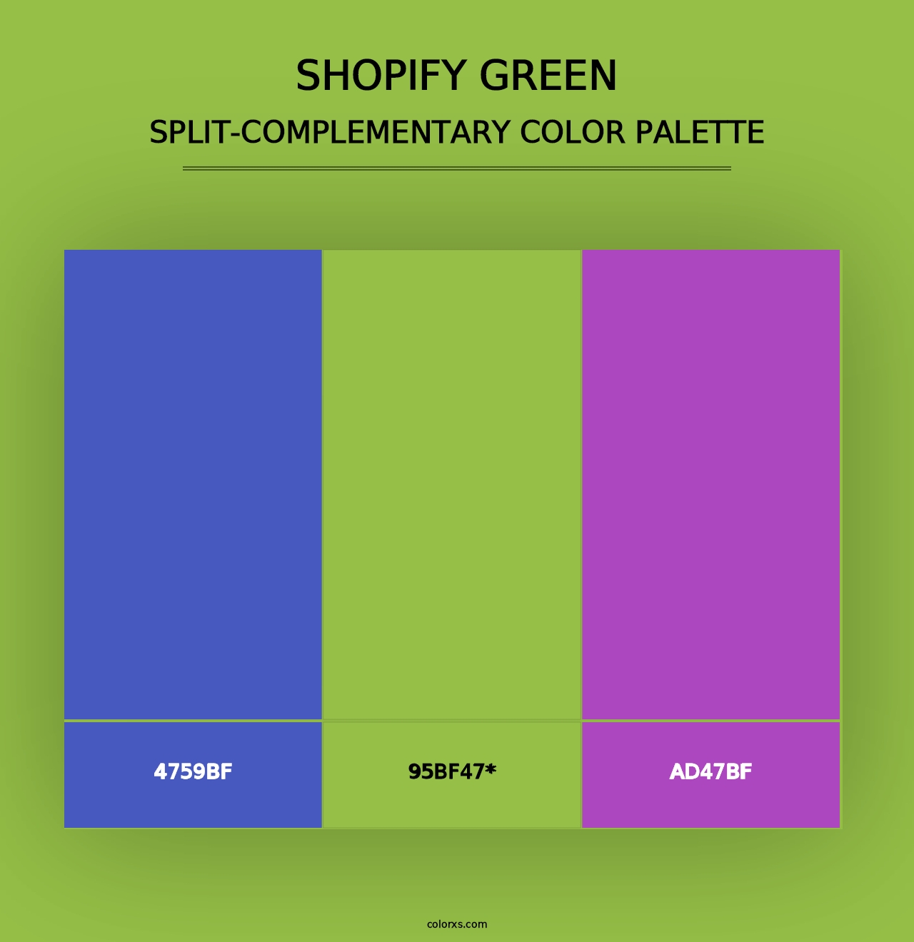 Shopify Green - Split-Complementary Color Palette