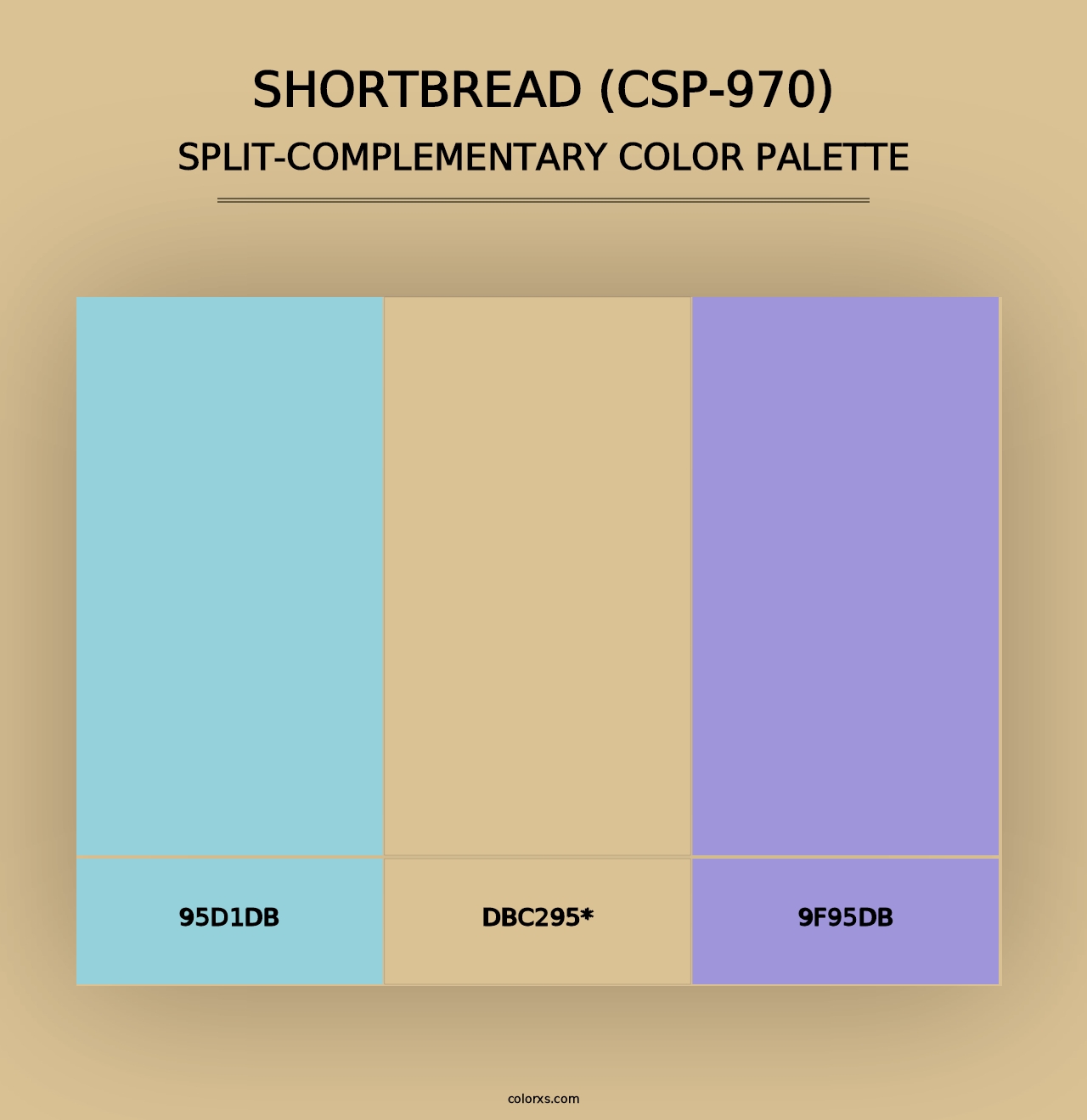 Shortbread (CSP-970) - Split-Complementary Color Palette