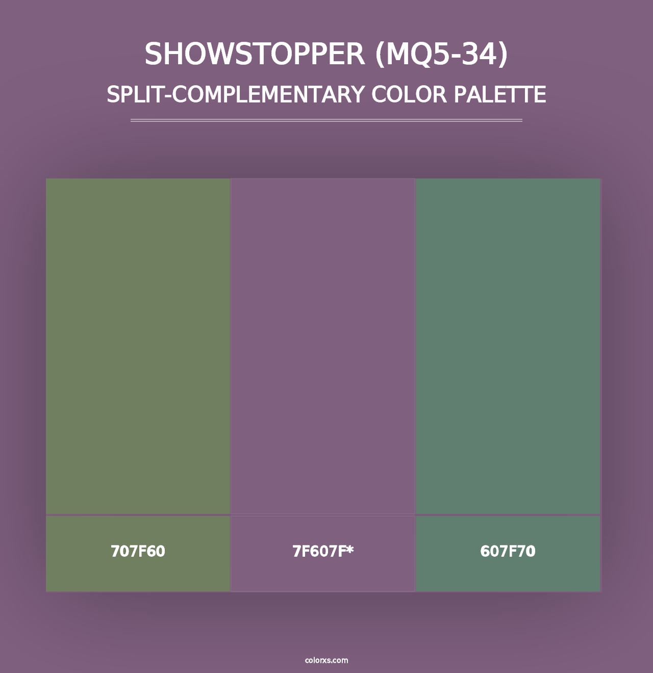 Showstopper (MQ5-34) - Split-Complementary Color Palette